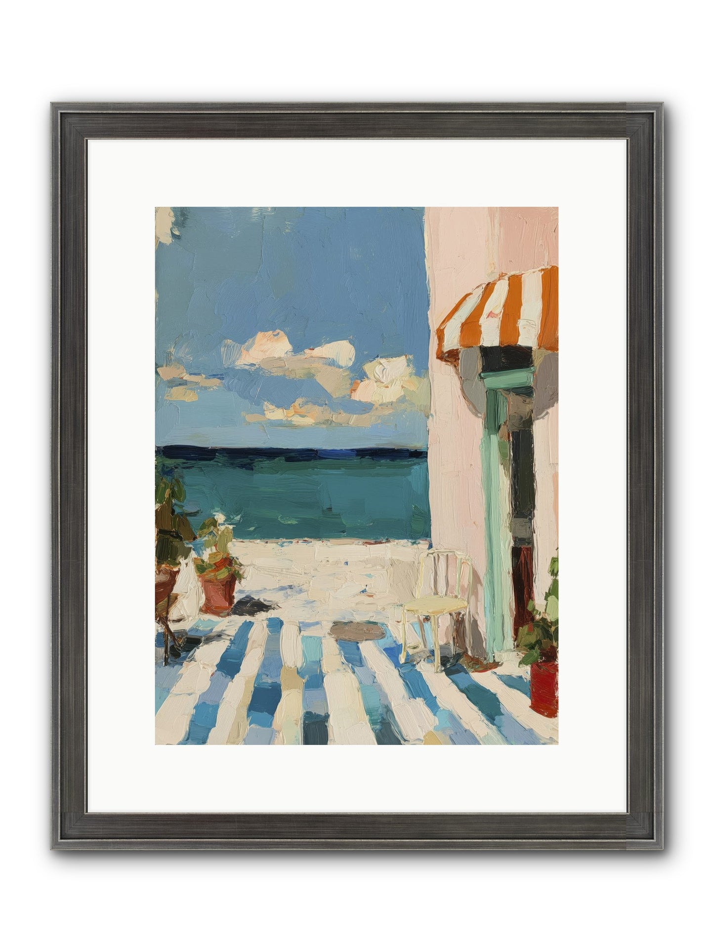 Peaceful Perch Framed Print - Slimwoods Black/Silver 12x16