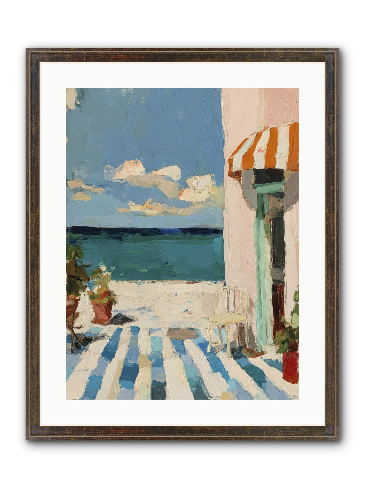 Peaceful Perch Framed Print - Slimwoods Black/Gold 18x24