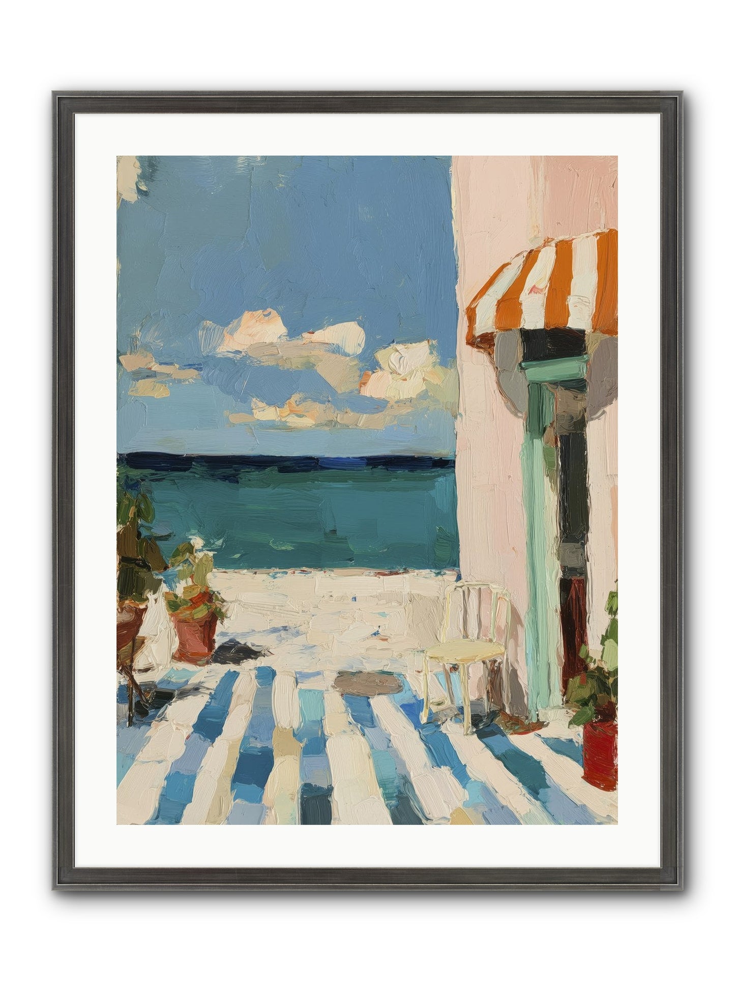 Peaceful Perch Framed Print - Slimwoods Black/Silver 24x32