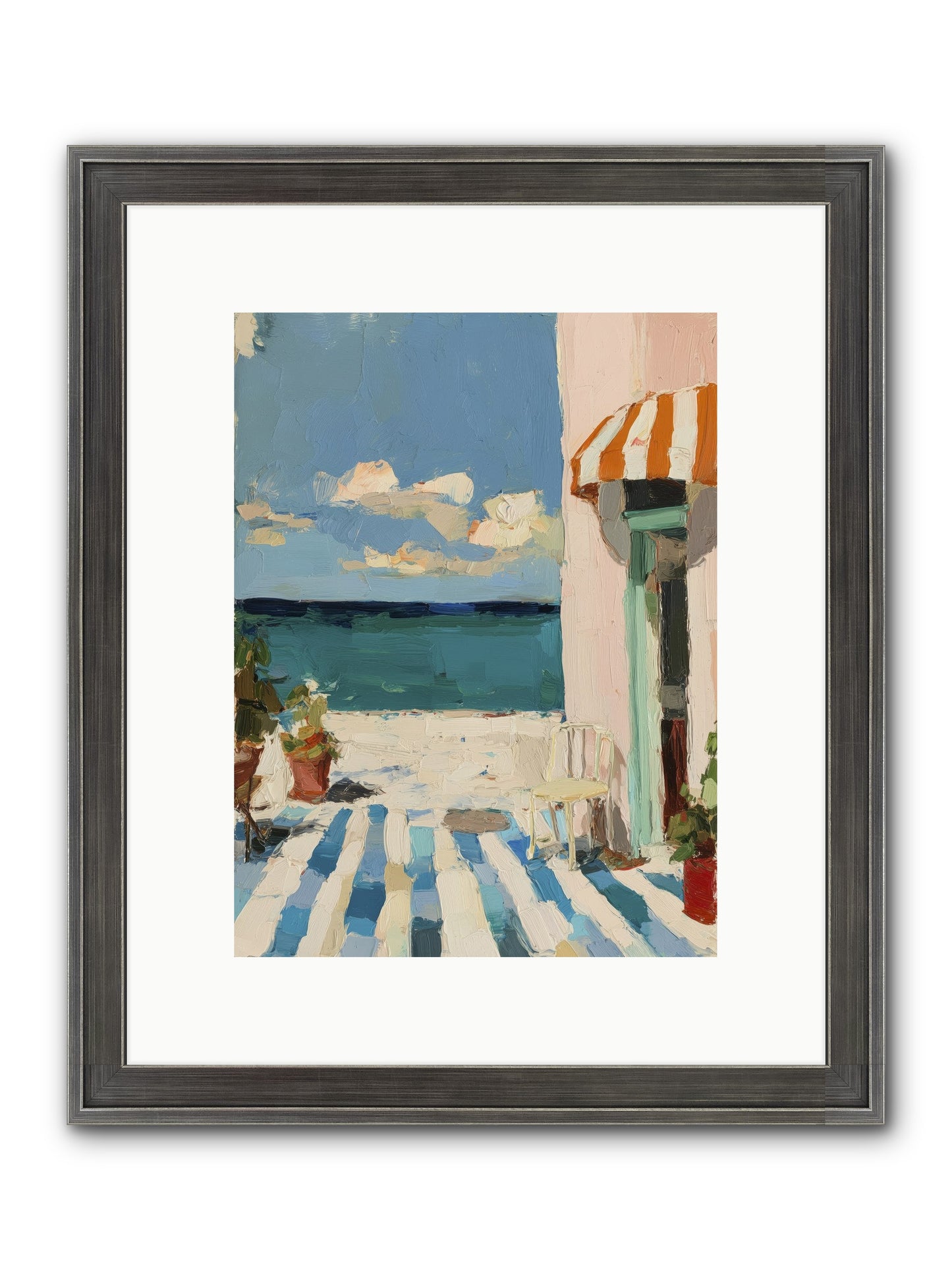 Peaceful Perch Framed Print - Slimwoods Black/Silver 9x12