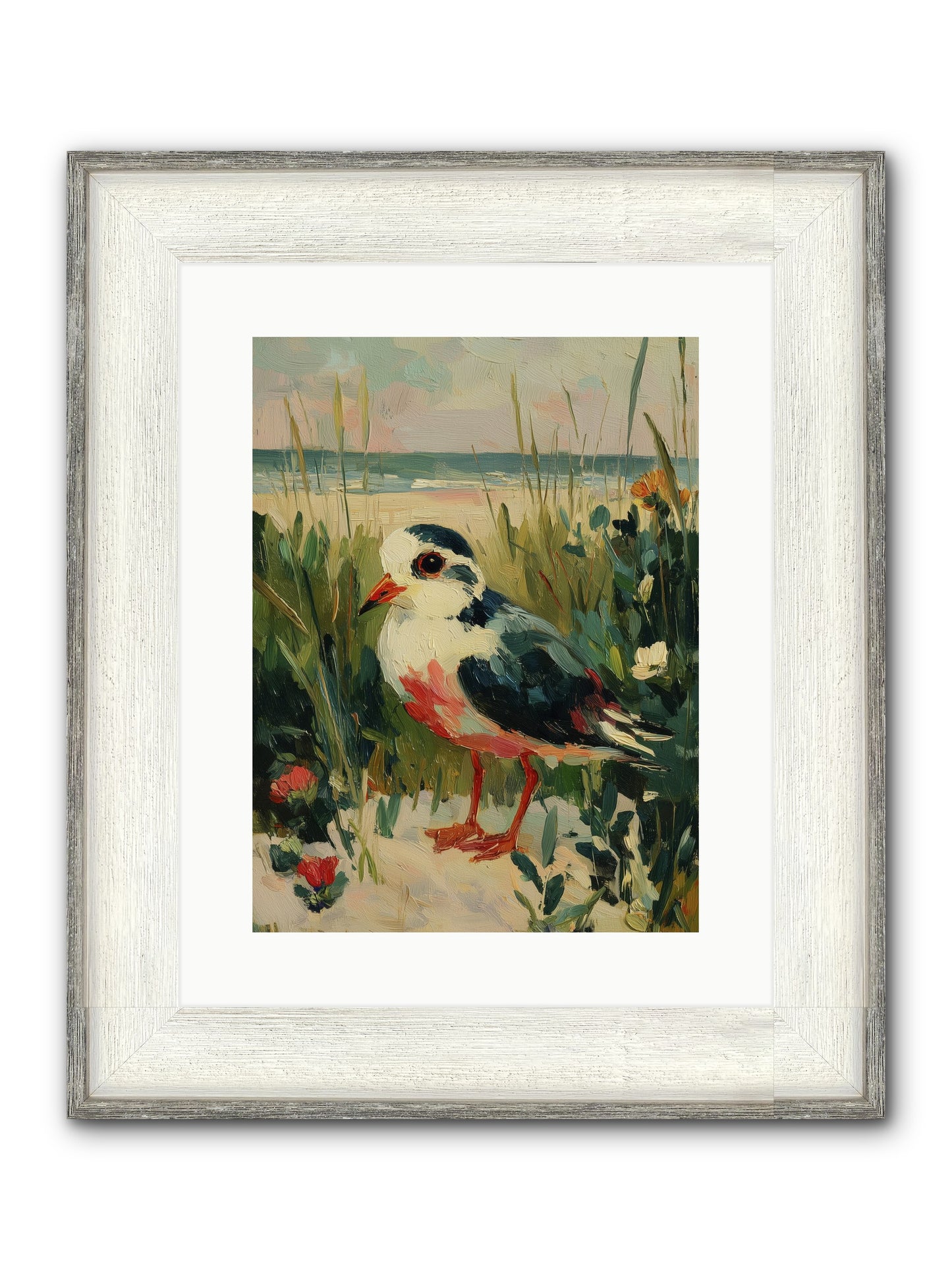 Peaceful Wandering Framed Print - Driftwood White 12x16