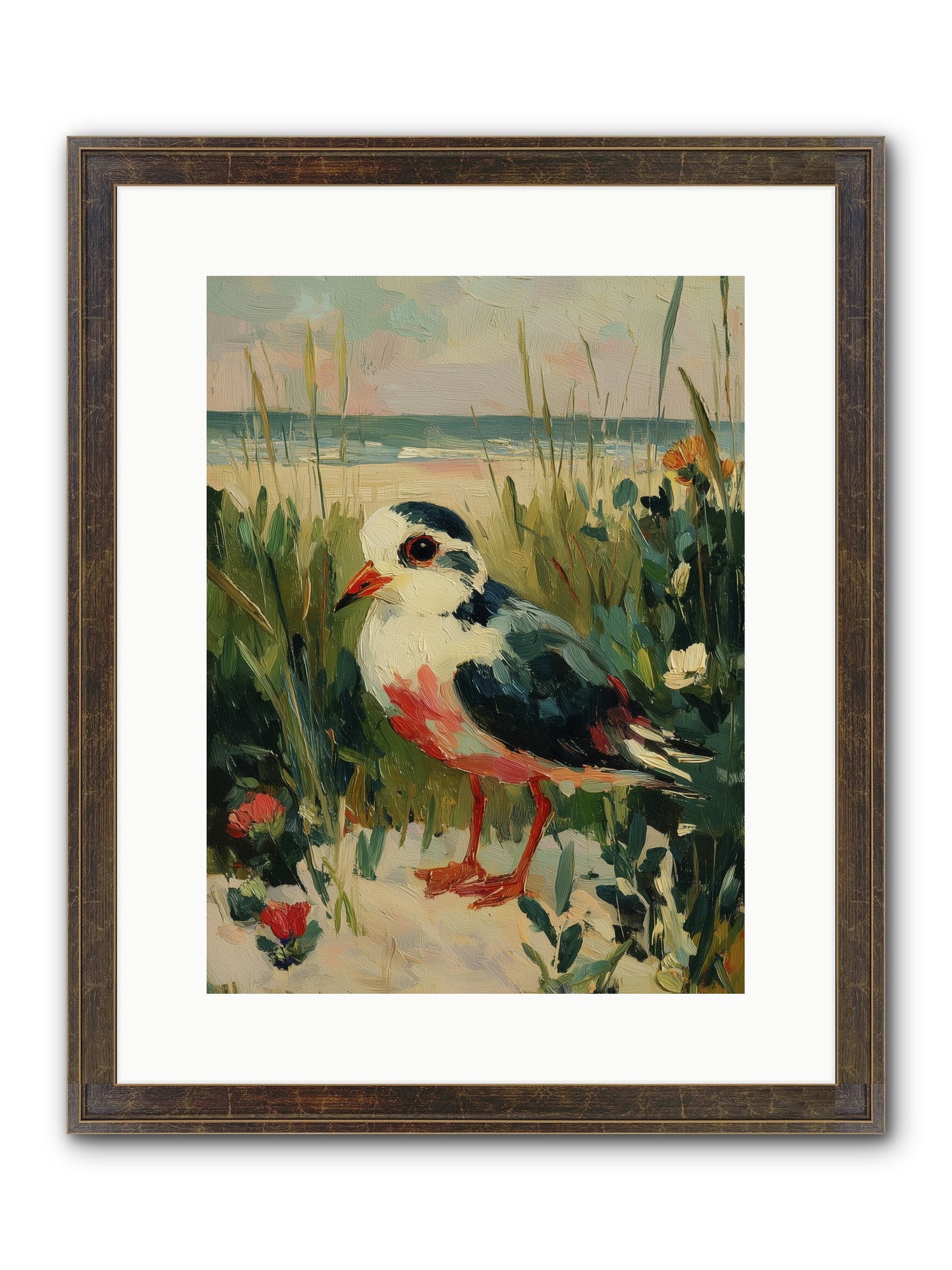 Peaceful Wandering Framed Print - Slimwoods Black/Gold 12x16