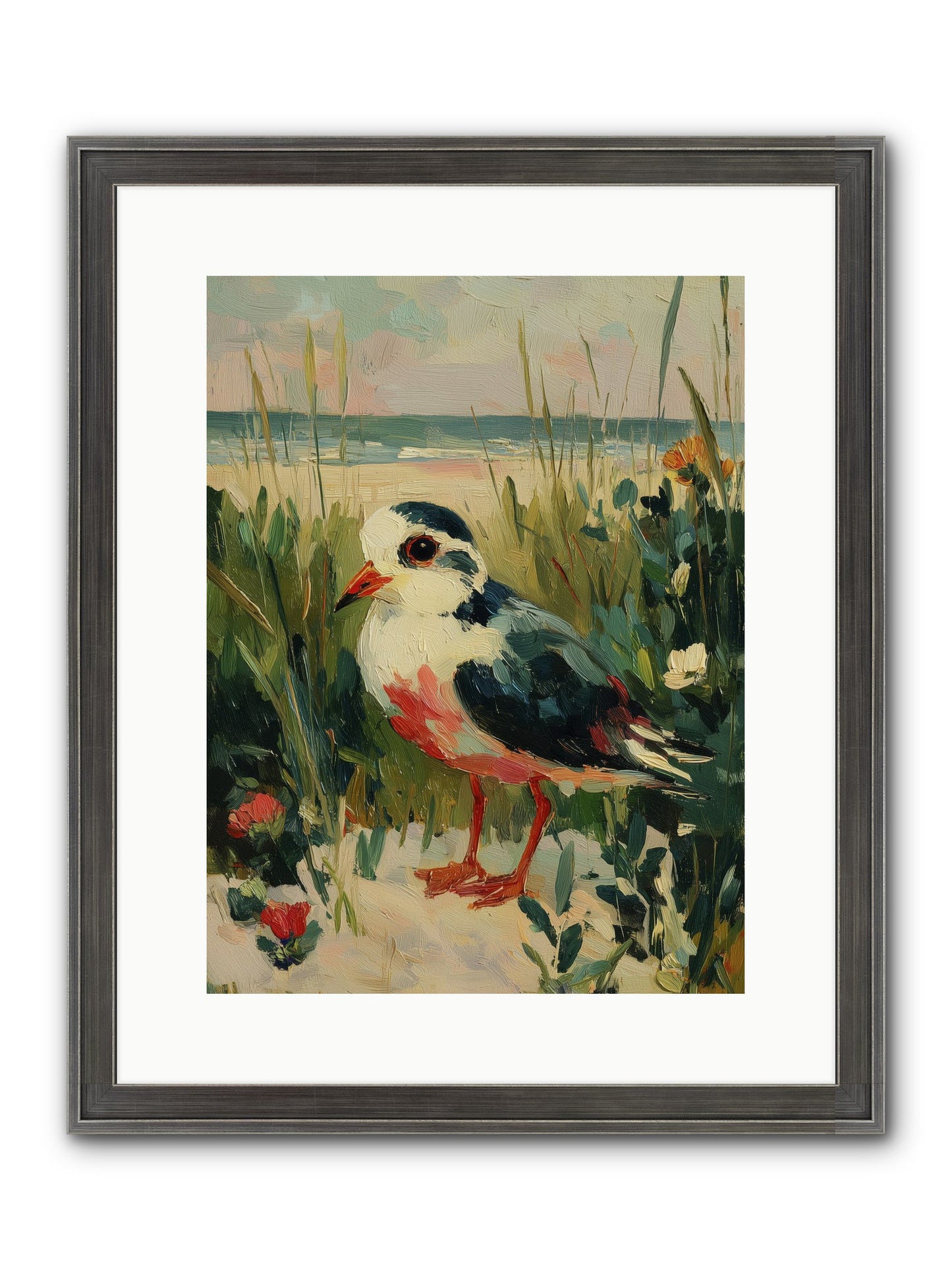 Peaceful Wandering Framed Print - Slimwoods Black/Silver 12x16