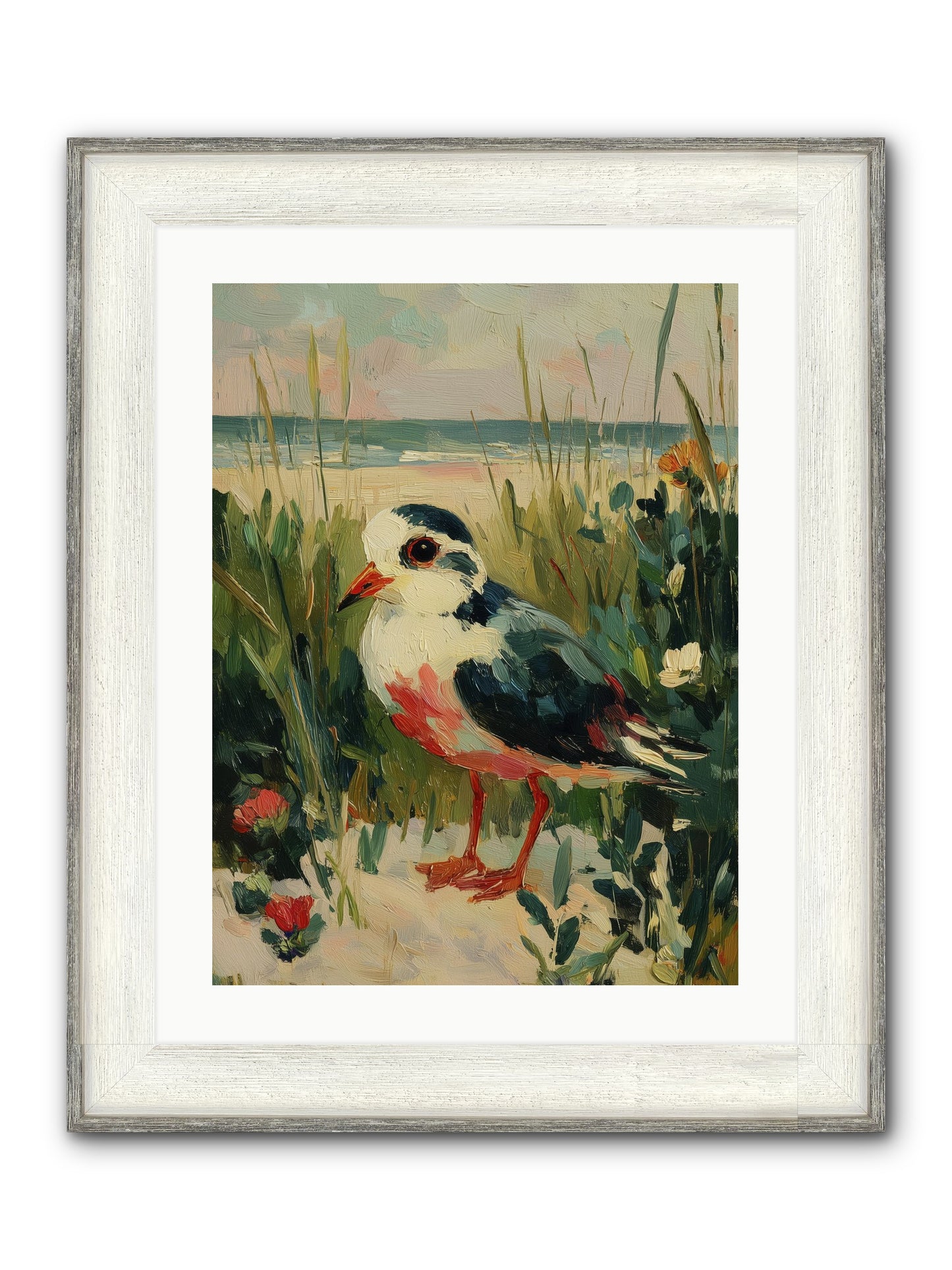 Peaceful Wandering Framed Print - Driftwood White 18x24