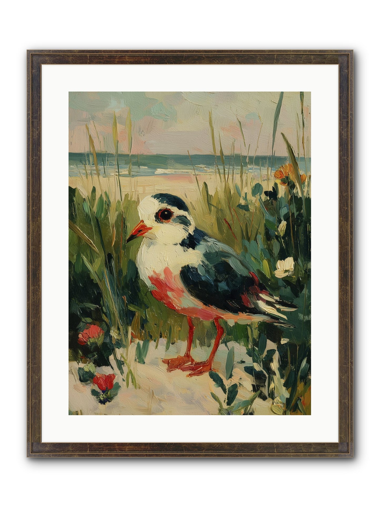 Peaceful Wandering Framed Print - Slimwoods Black/Gold 18x24