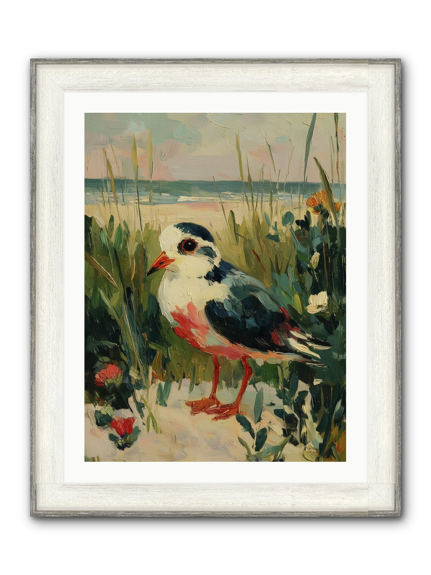 Peaceful Wandering Framed Print - Driftwood White 24x32