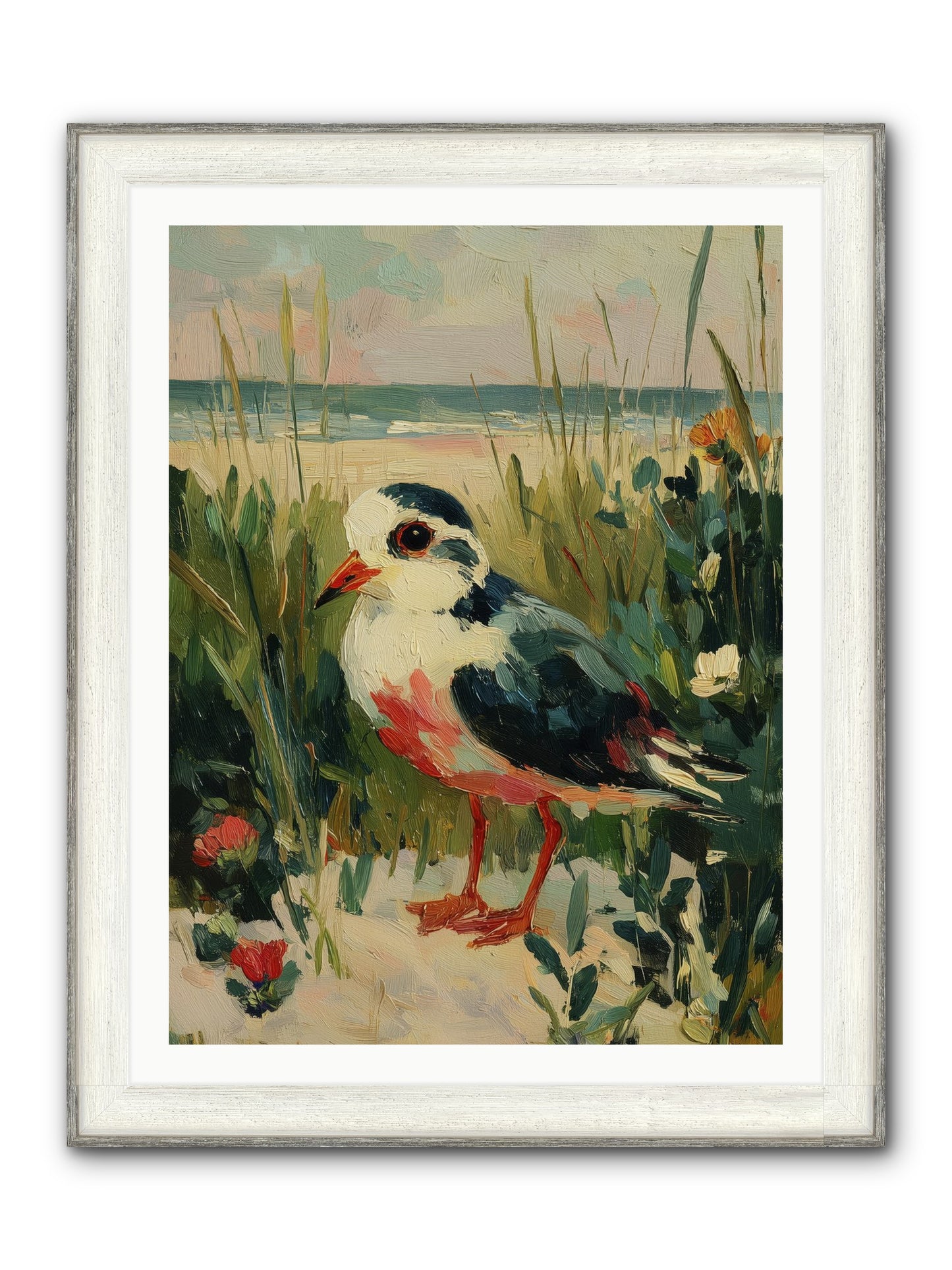 Peaceful Wandering Framed Print - Driftwood White 30x40