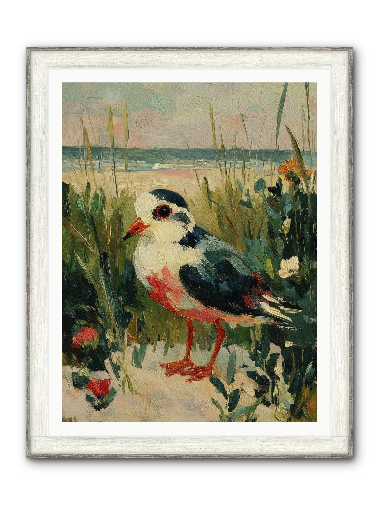Peaceful Wandering Framed Print - Driftwood White 36x48