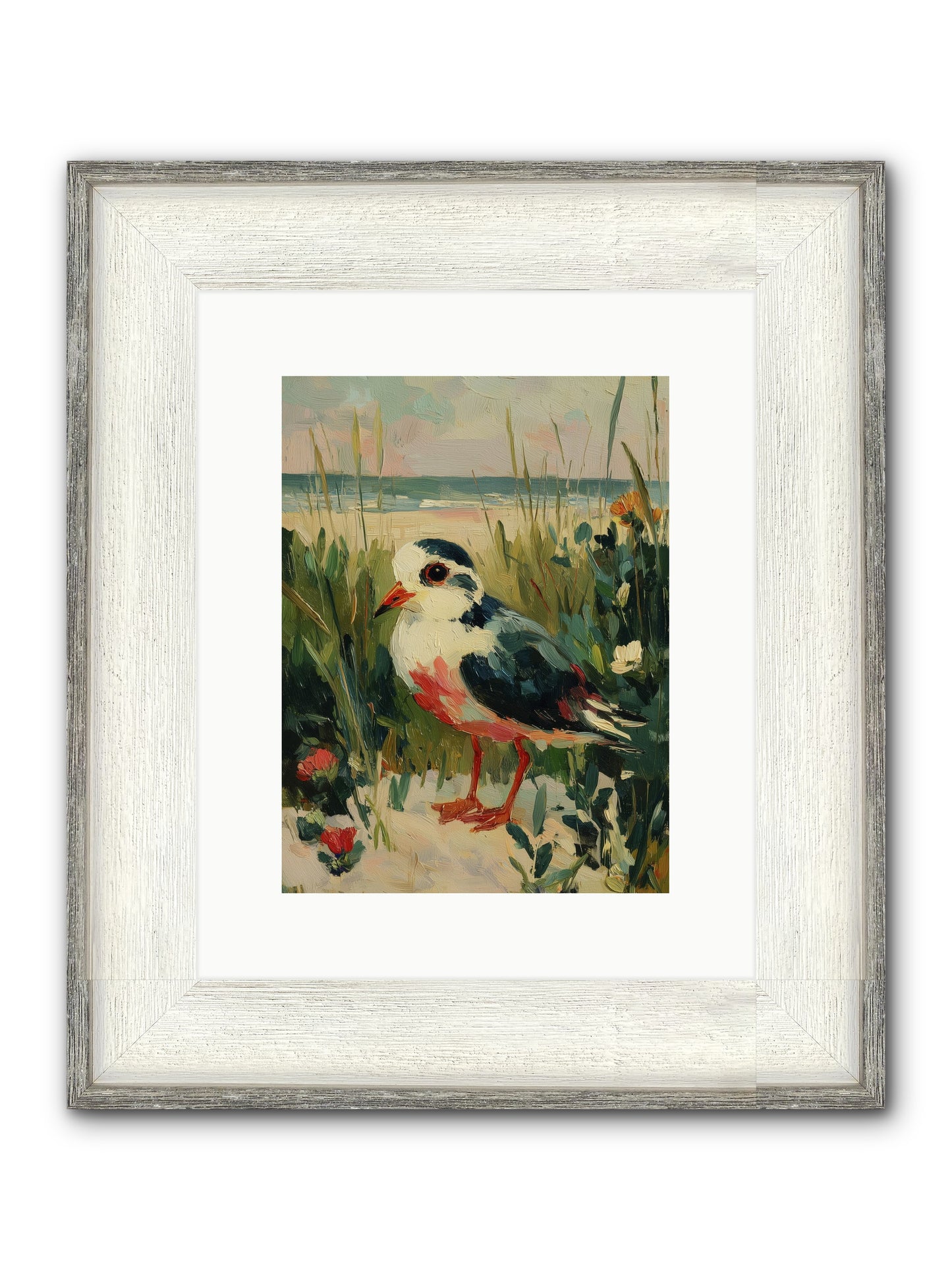 Peaceful Wandering Framed Print - Driftwood White 9x12
