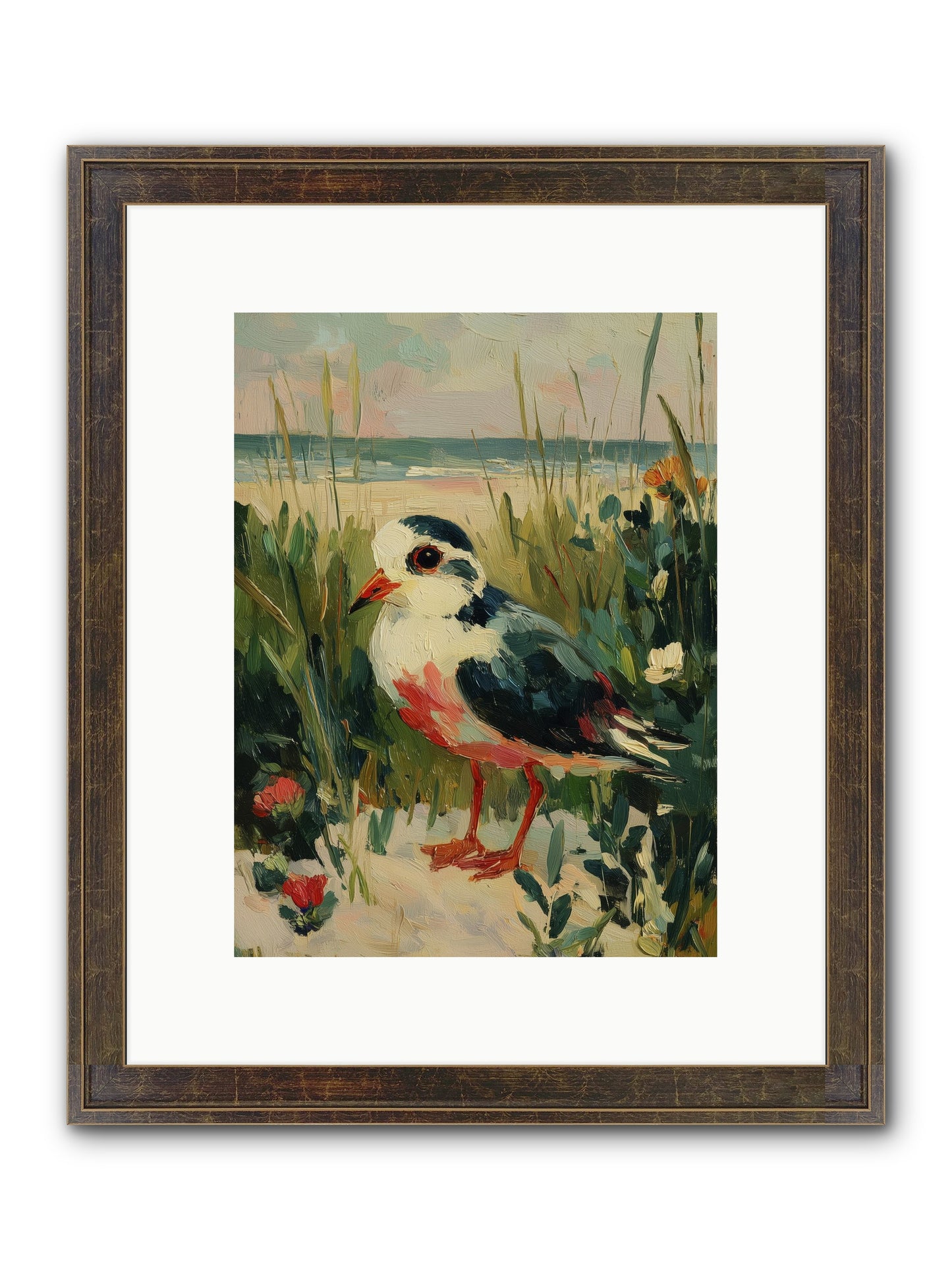Peaceful Wandering Framed Print - Slimwoods Black/Gold 9x12