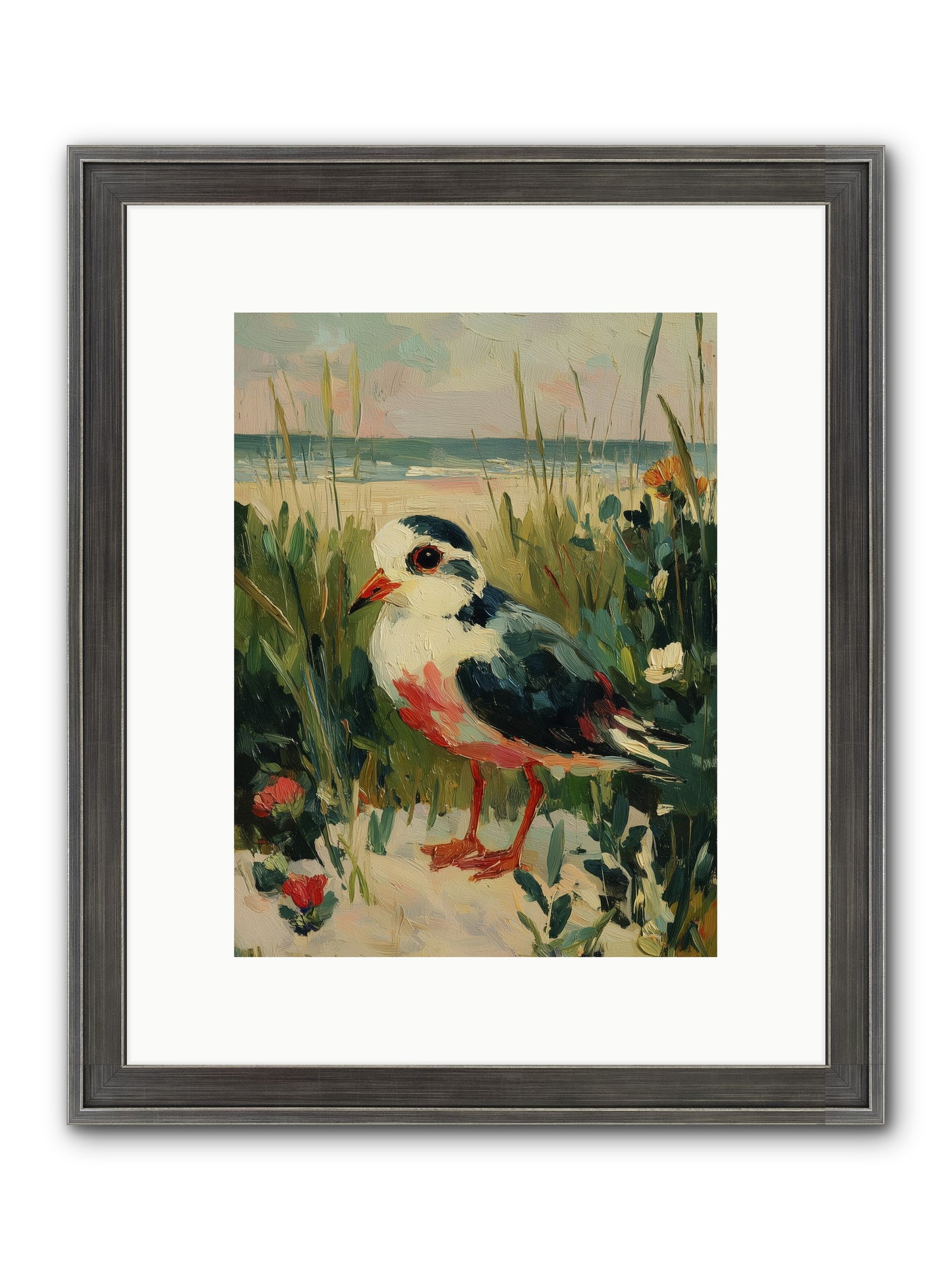 Peaceful Wandering Framed Print - Slimwoods Black/Silver 9x12