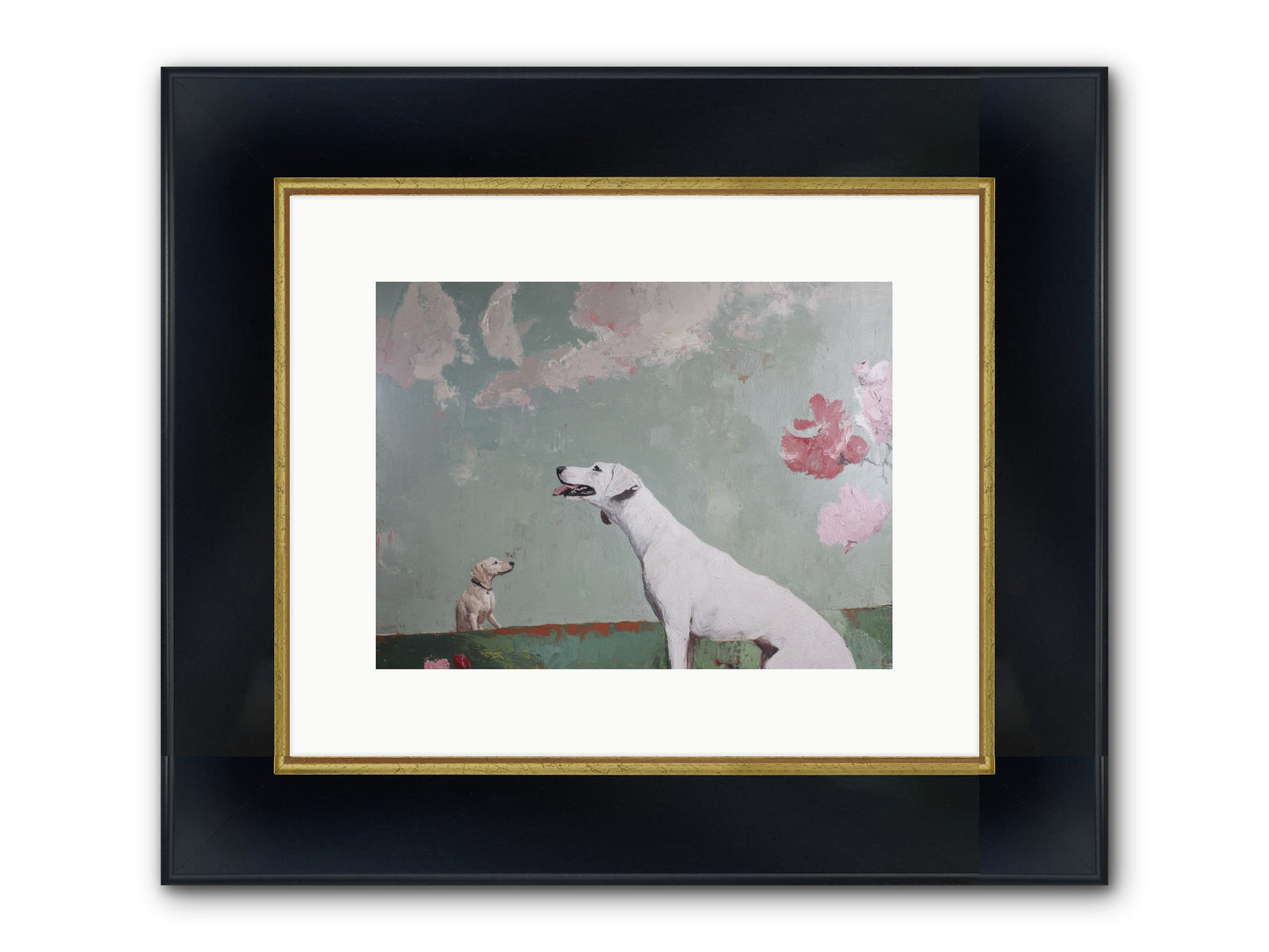 Peaceful Wisdom Framed Print - Wide Black w/Gold 12x9