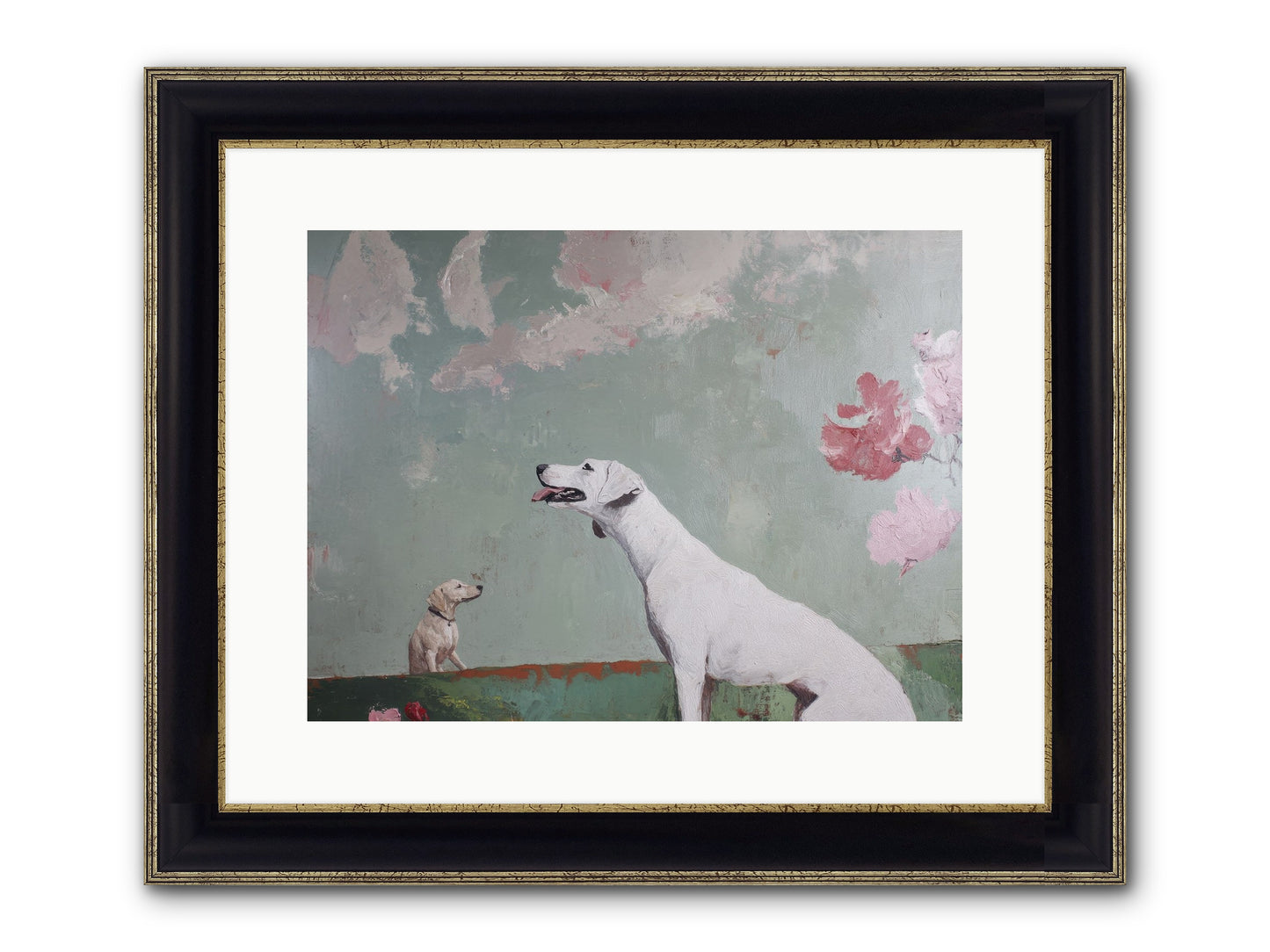Peaceful Wisdom Framed Print - Black & Gold 16x12