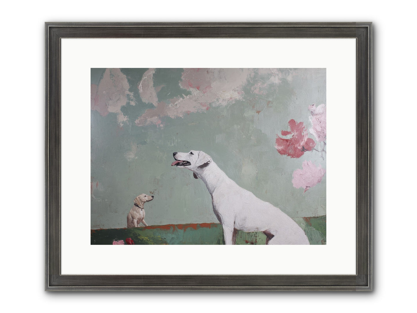Peaceful Wisdom Framed Print - Slimwoods Black/Silver 16x12