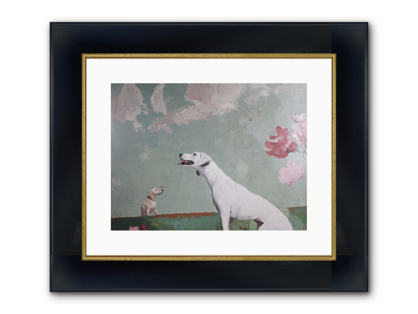 Peaceful Wisdom Framed Print - Wide Black w/Gold 16x12