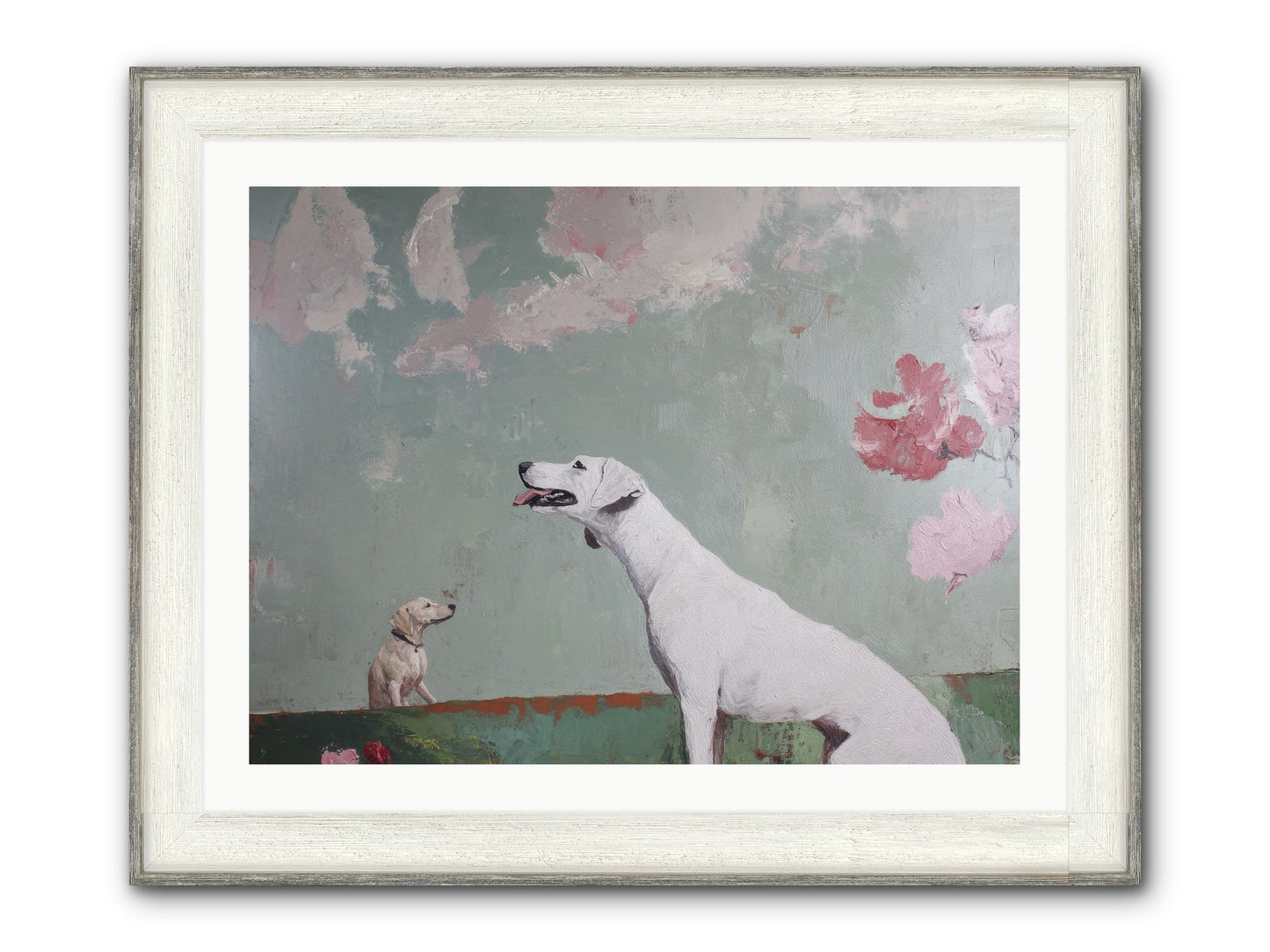 Peaceful Wisdom Framed Print - Driftwood White 32x24