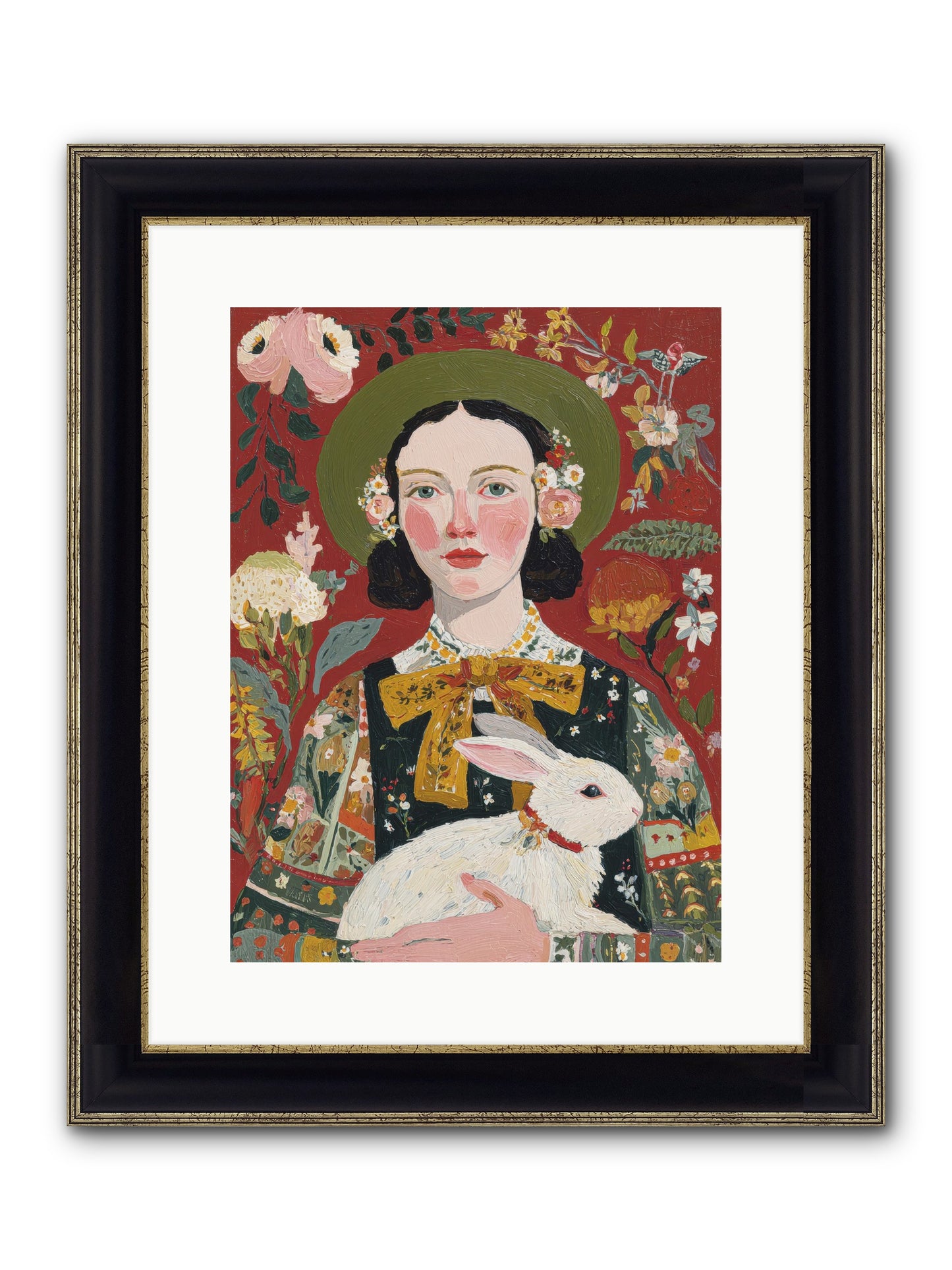 Pear Blossom Press Framed Print - Black & Gold 12x16