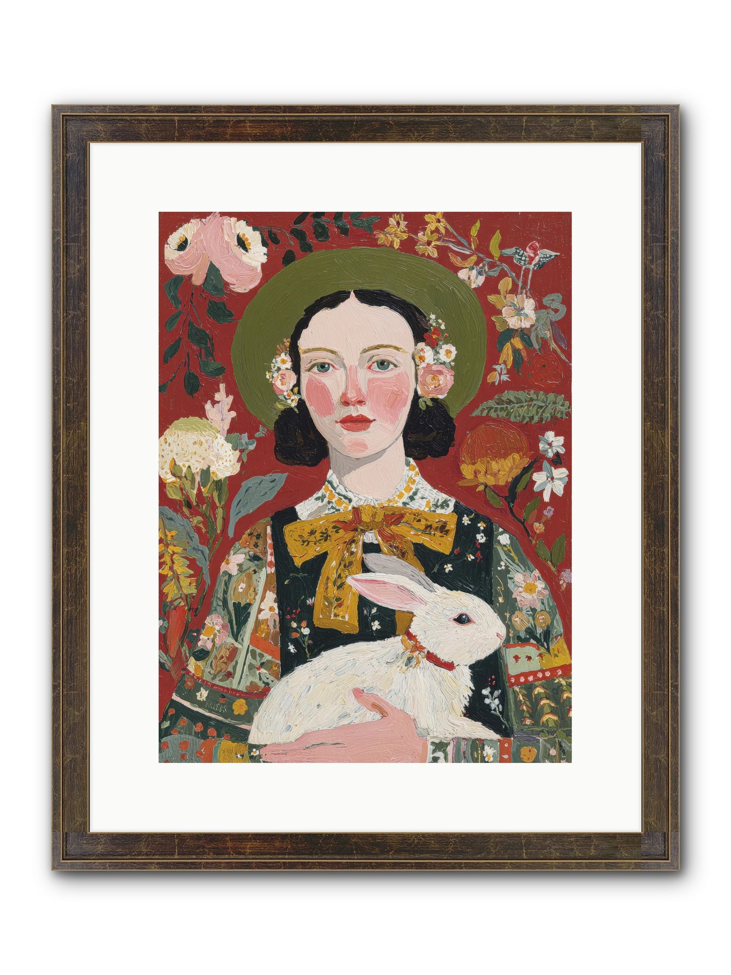 Pear Blossom Press Framed Print - Slimwoods Black/Gold 12x16