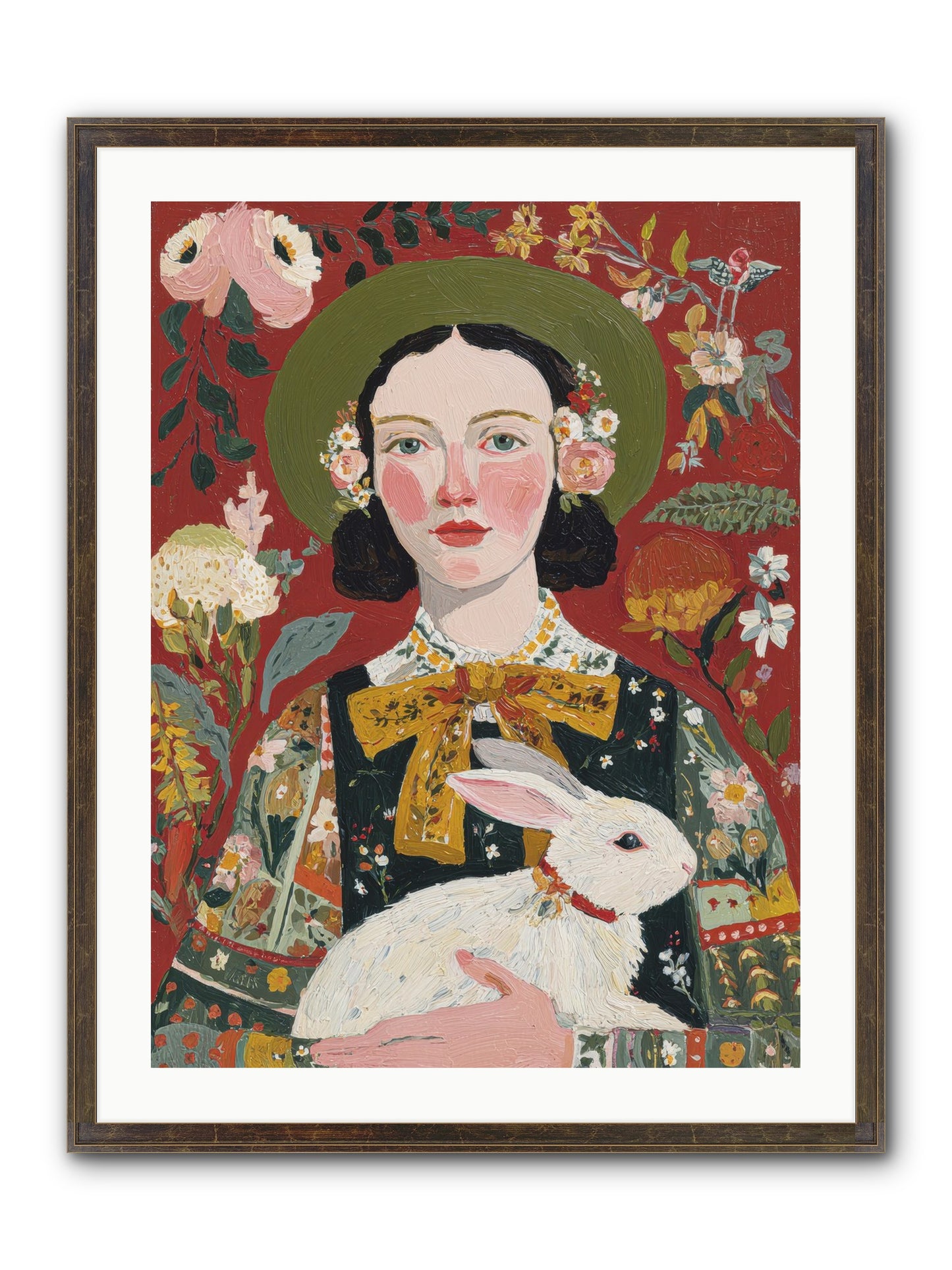 Pear Blossom Press Framed Print - Slimwoods Black/Gold 24x32