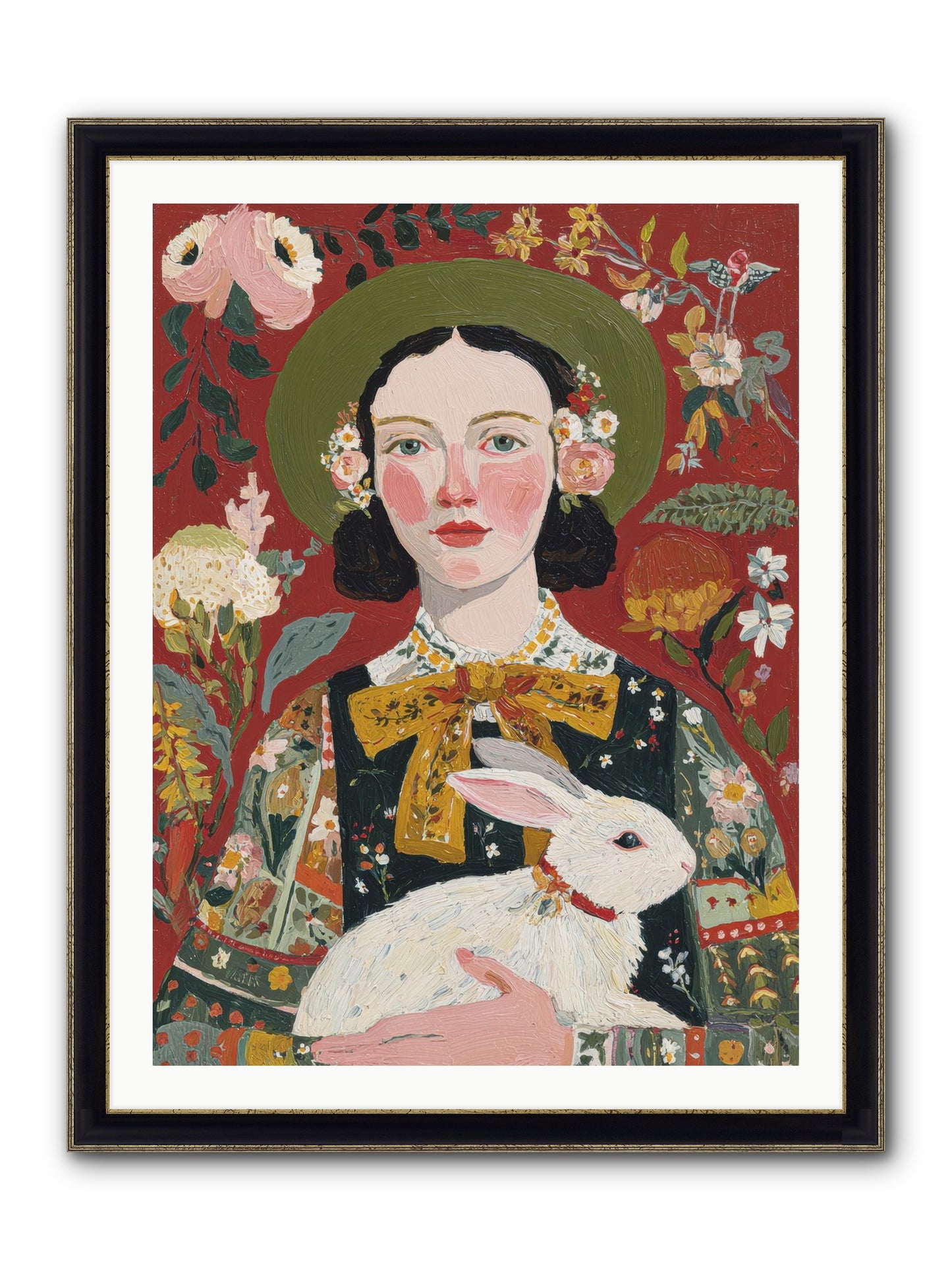 Pear Blossom Press Framed Print - Black & Gold 30x40