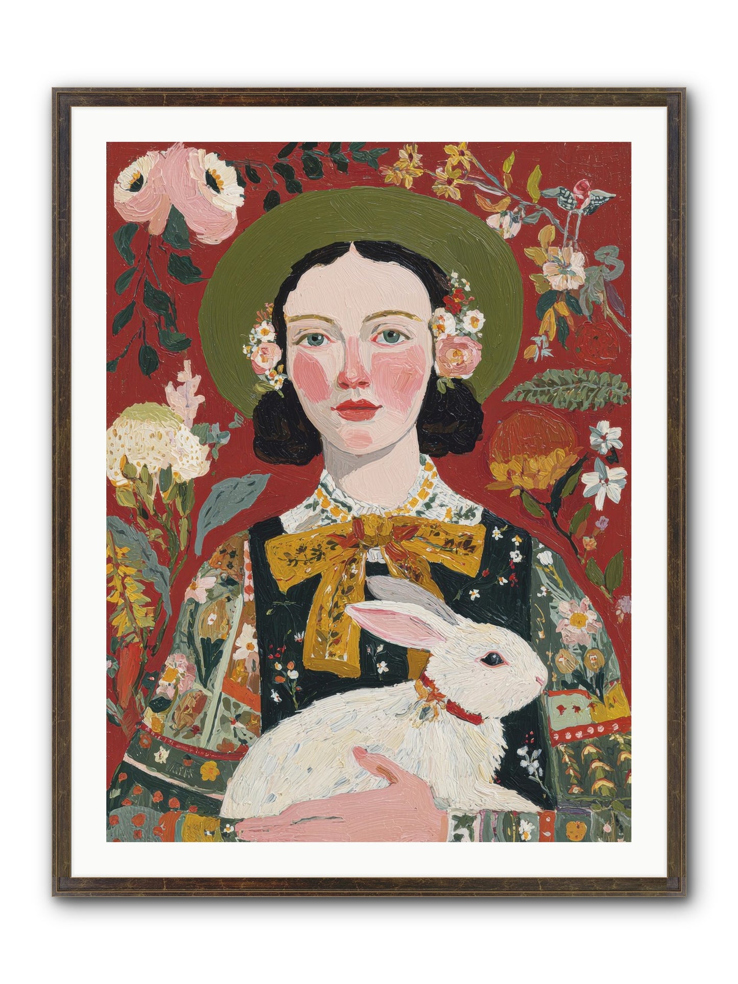 Pear Blossom Press Framed Print - Slimwoods Black/Gold 30x40