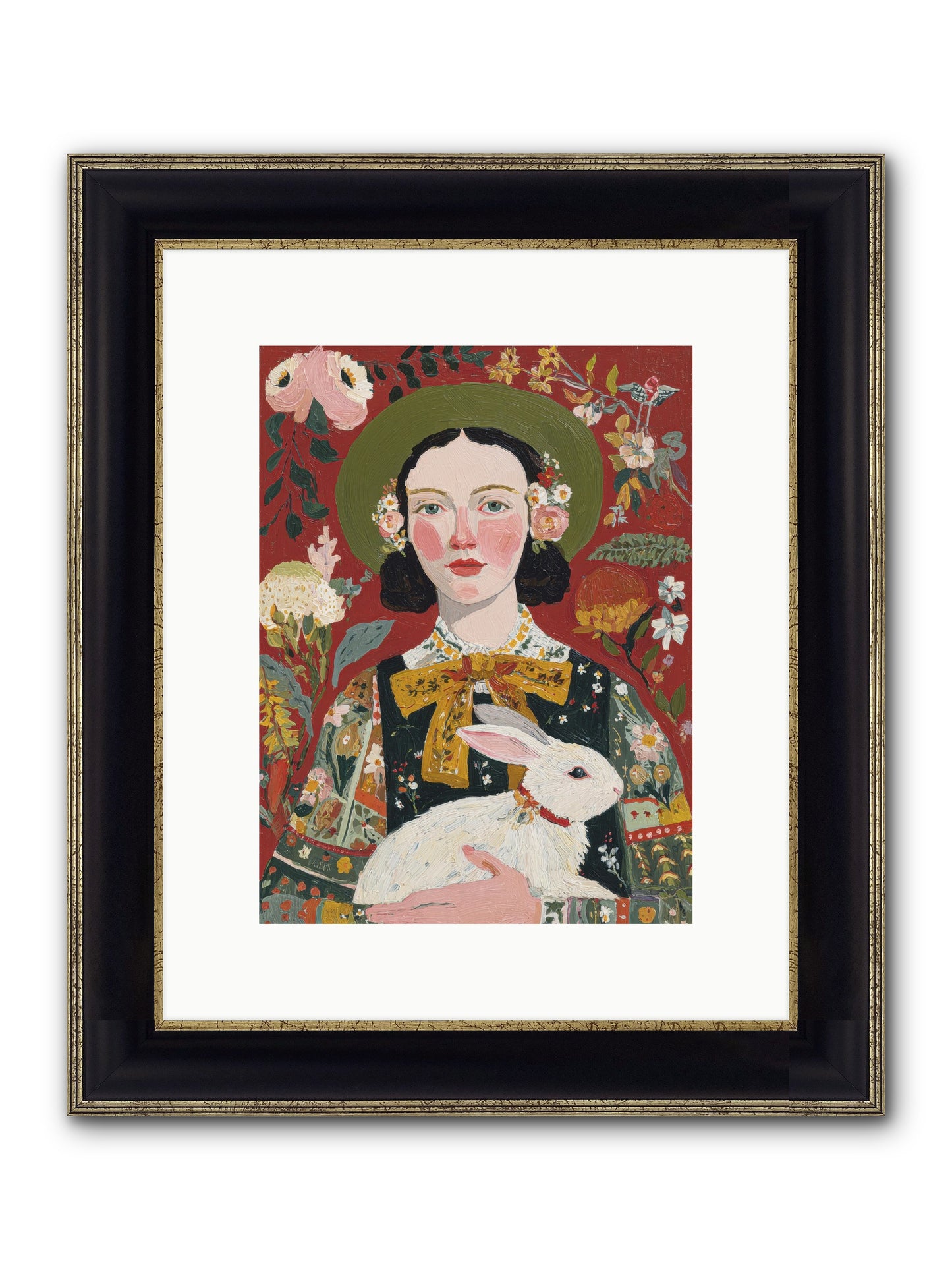 Pear Blossom Press Framed Print - Black & Gold 9x12