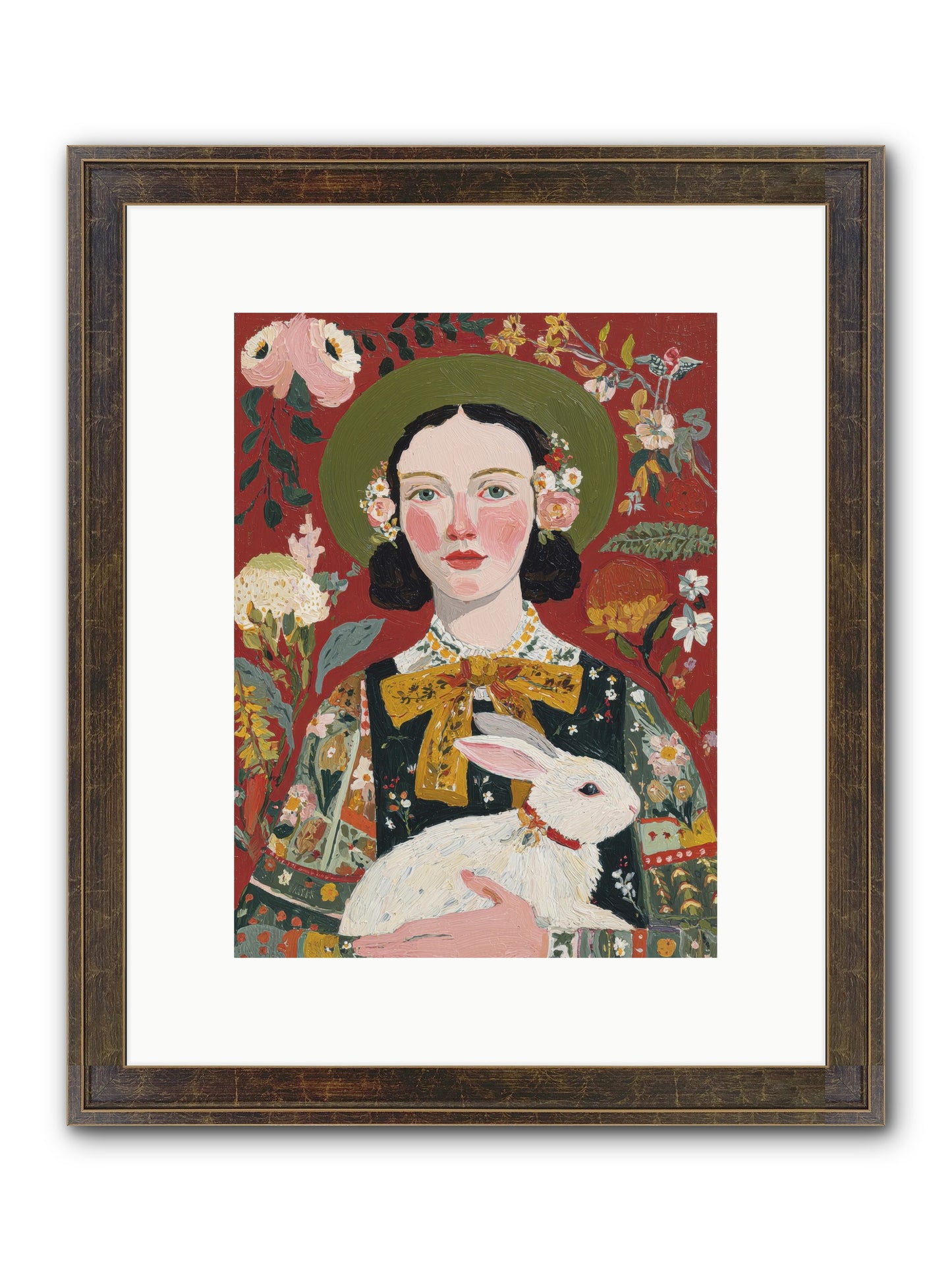 Pear Blossom Press Framed Print - Slimwoods Black/Gold 9x12