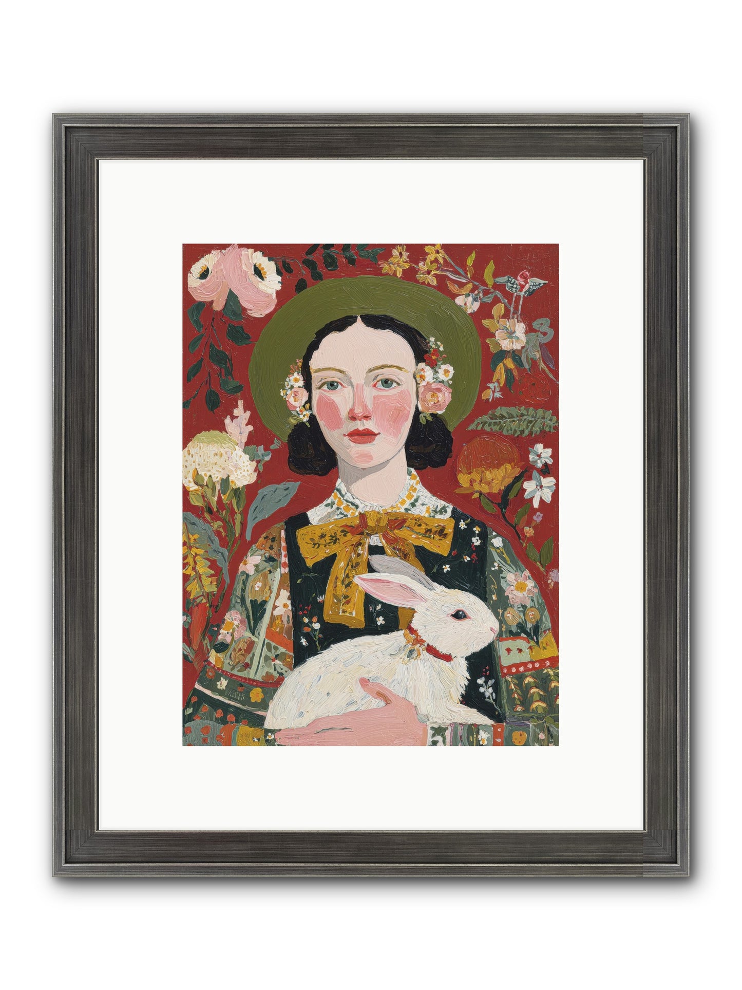 Pear Blossom Press Framed Print - Slimwoods Black/Silver 9x12