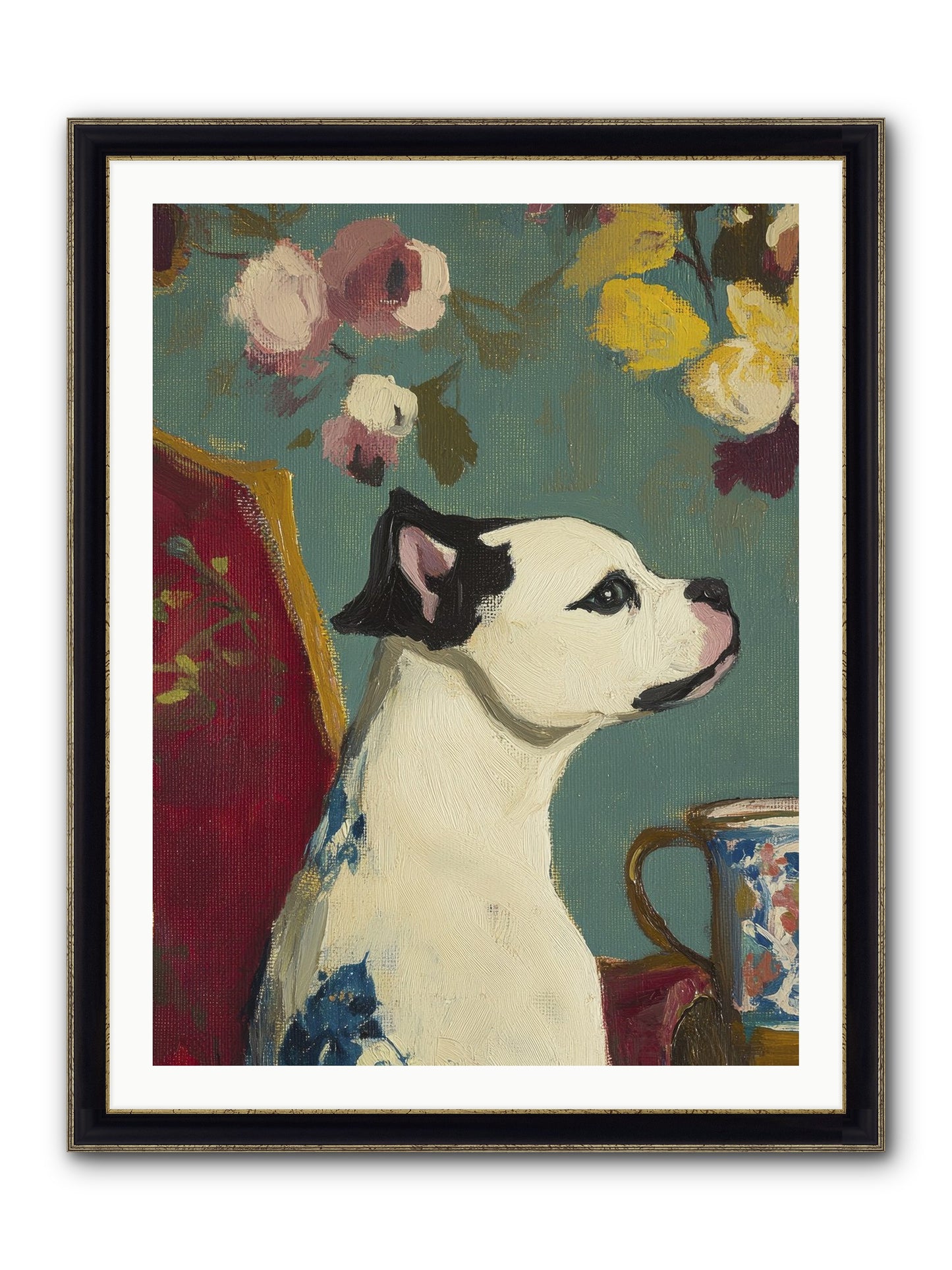 Pearl Framed Print - Black & Gold 30x40