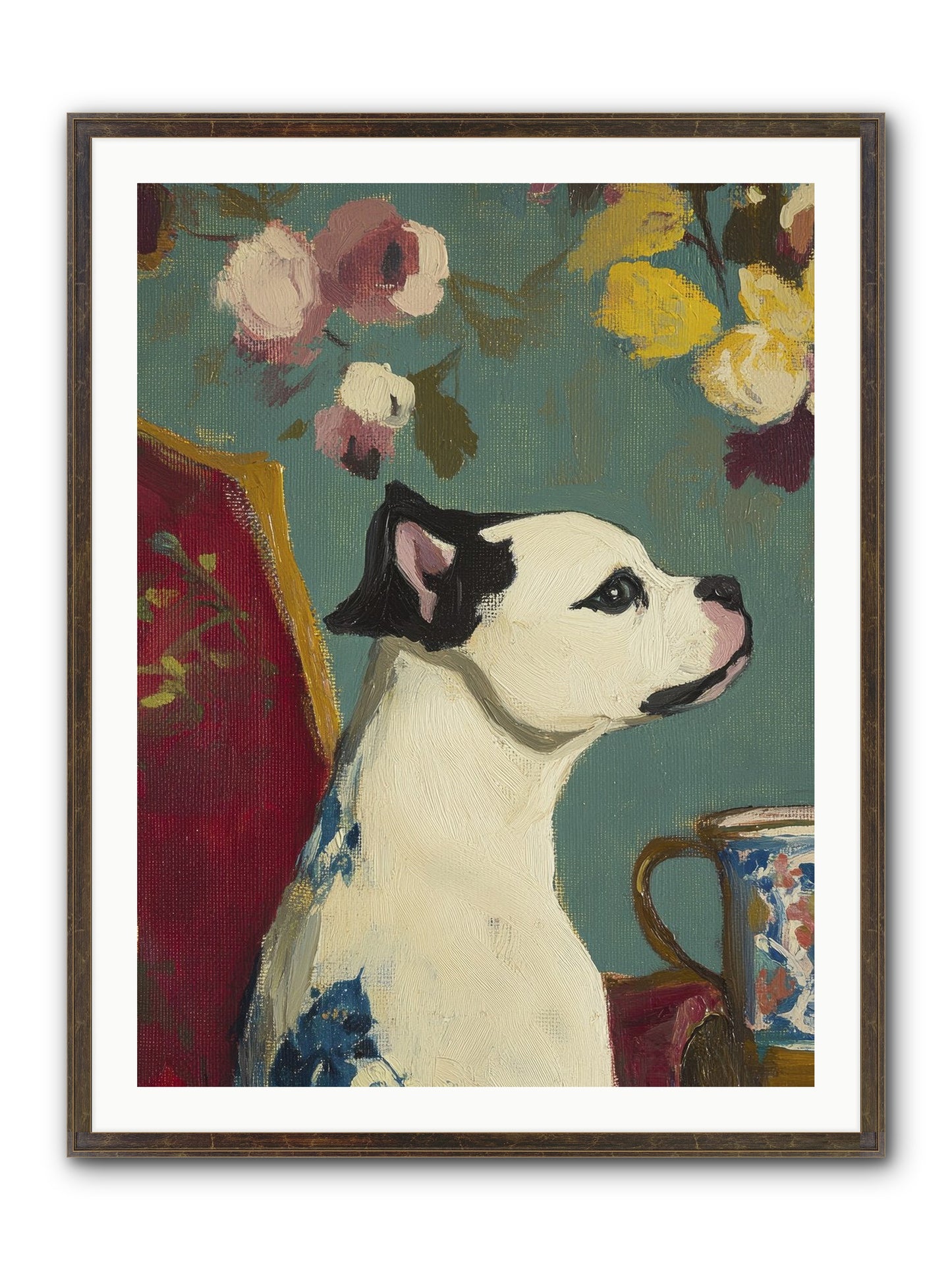 Pearl Framed Print - Slimwoods Black/Gold 30x40