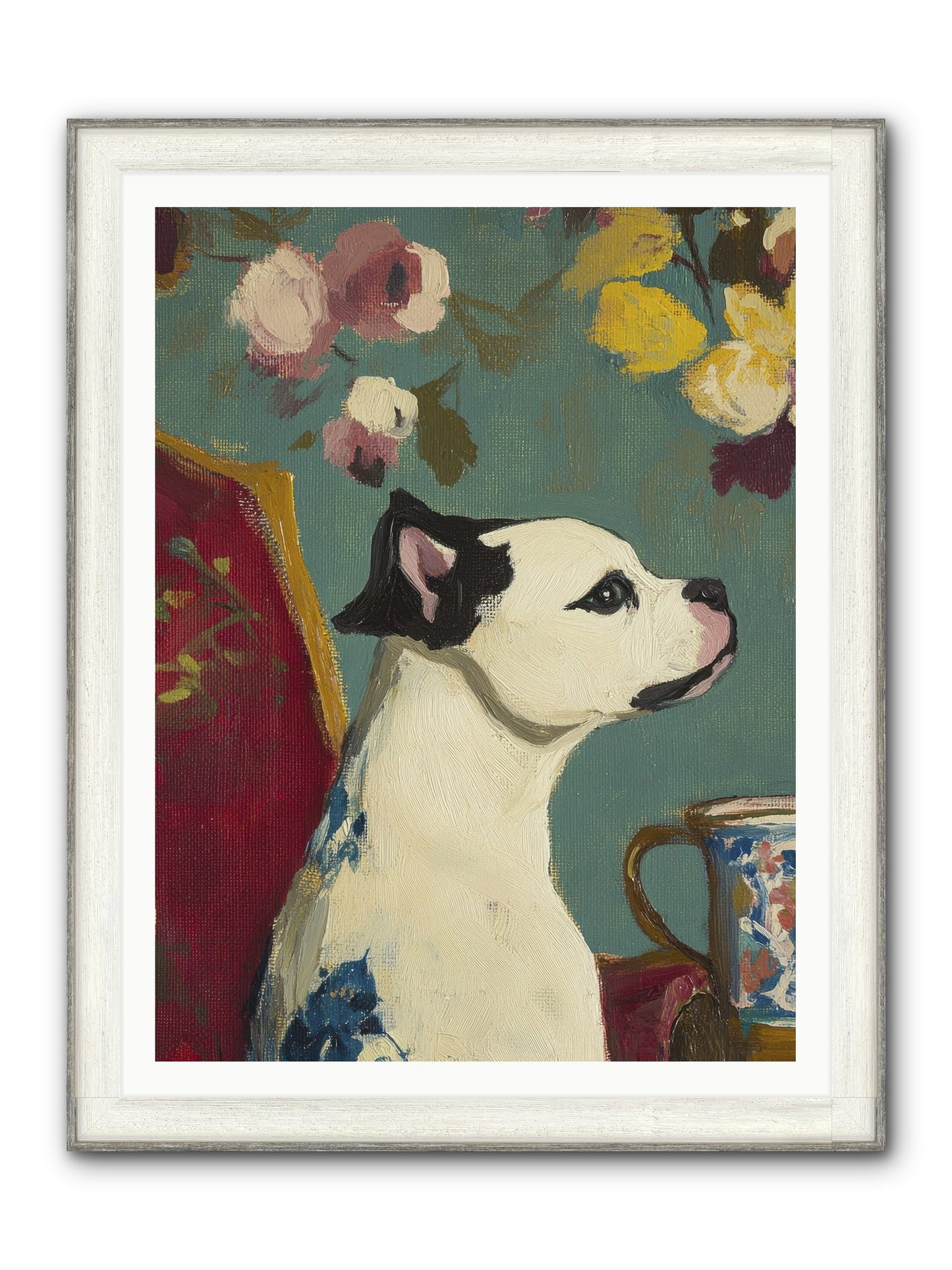 Pearl Framed Print - Driftwood White 36x48