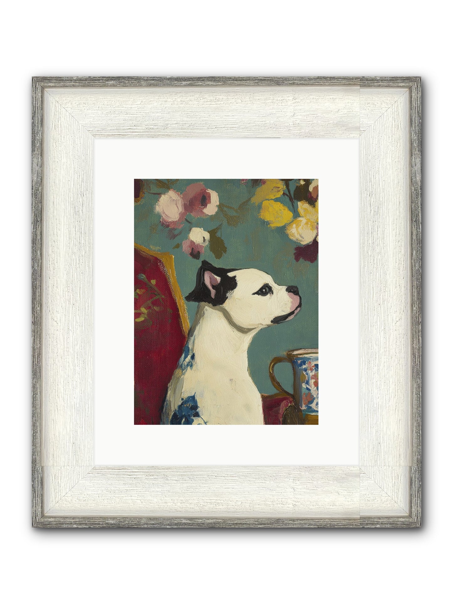 Pearl Framed Print - Driftwood White 9x12