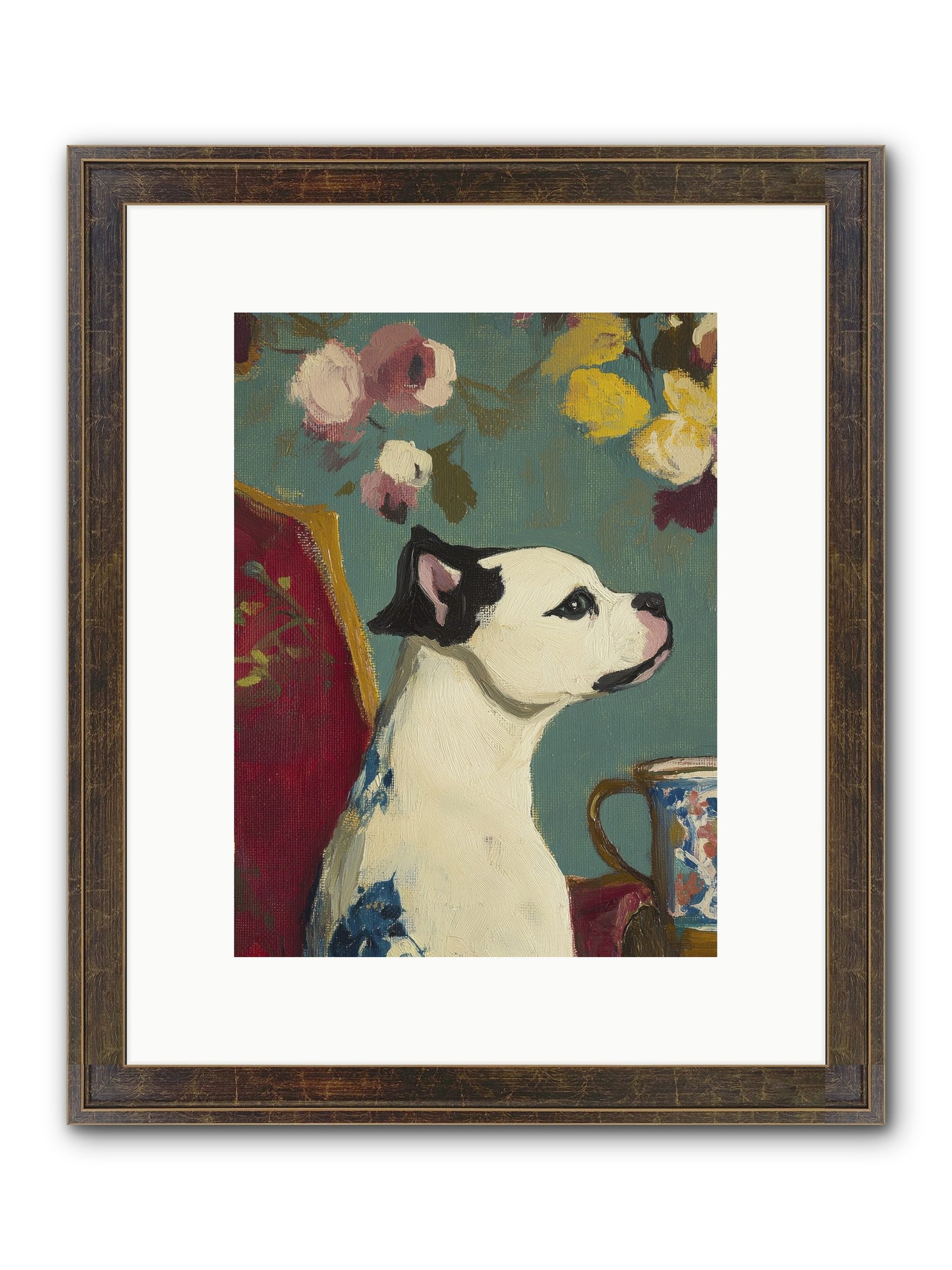 Pearl Framed Print - Slimwoods Black/Gold 9x12