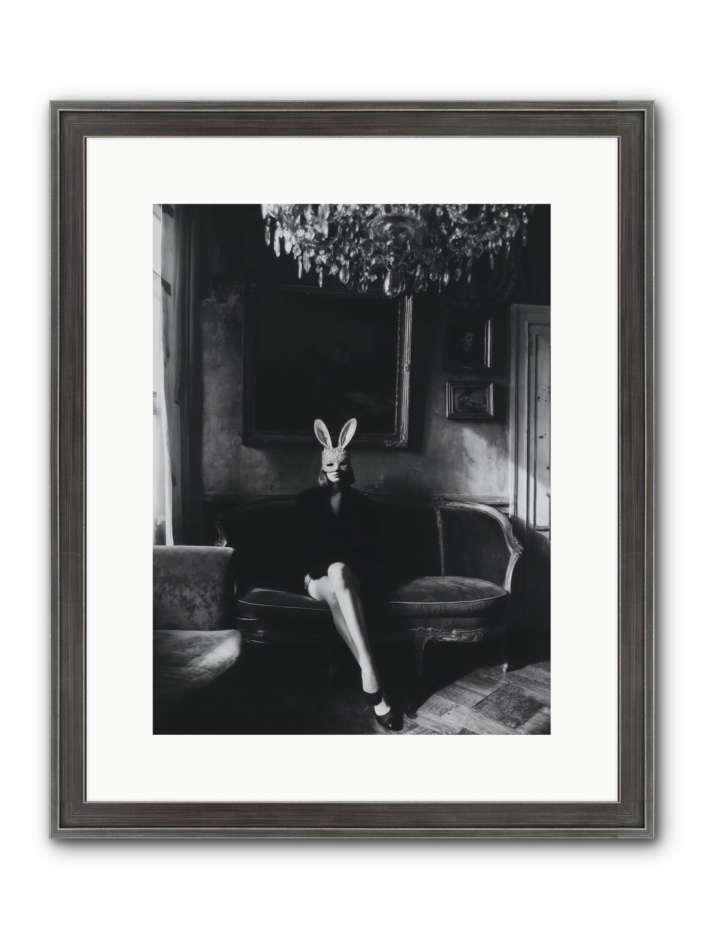 Pearls and Rebellion Framed Print - Slimwoods Black/Silver 12x16