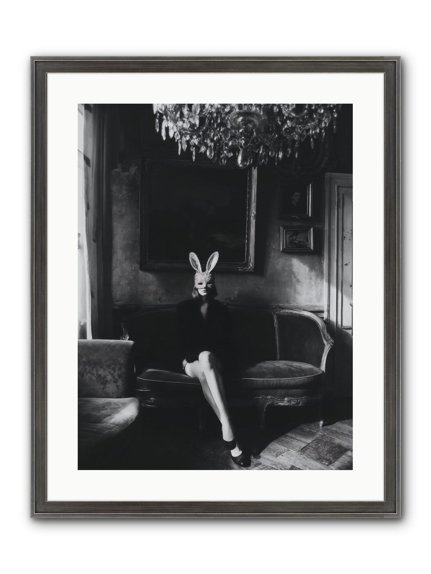 Pearls and Rebellion Framed Print - Slimwoods Black/Silver 18x24