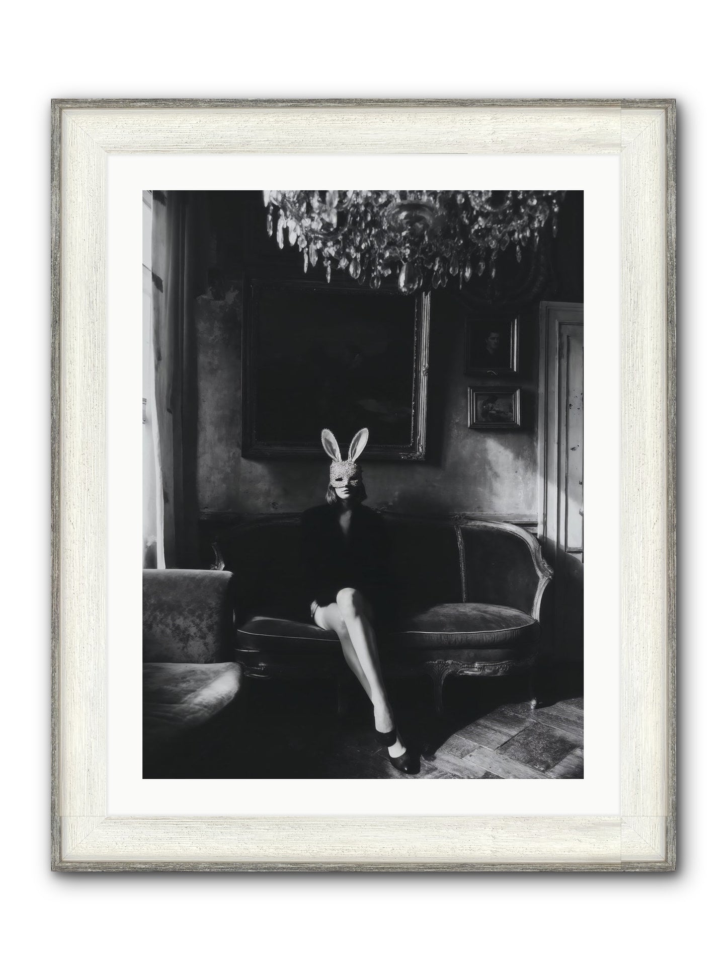 Pearls and Rebellion Framed Print - Driftwood White 24x32