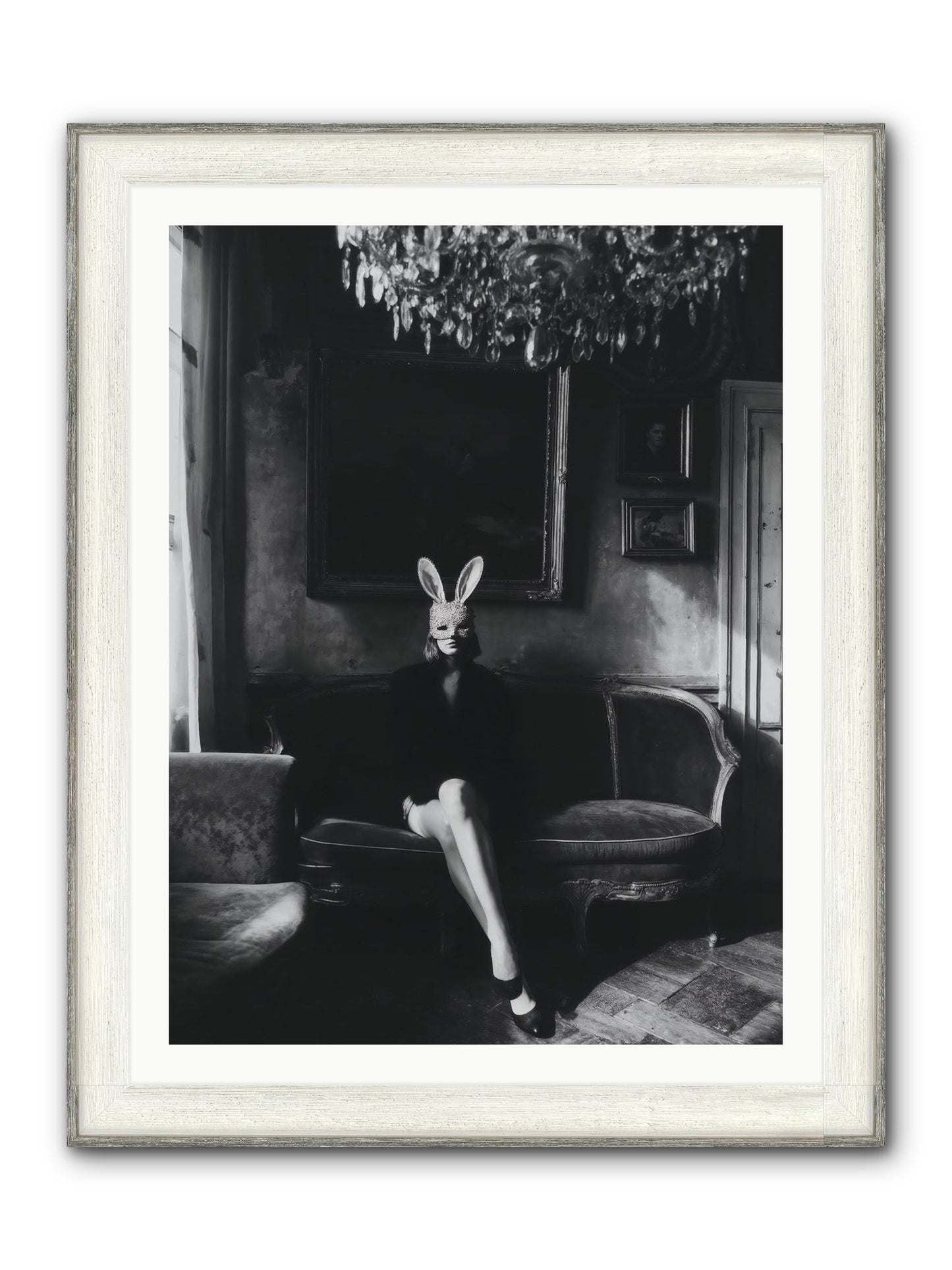 Pearls and Rebellion Framed Print - Driftwood White 30x40