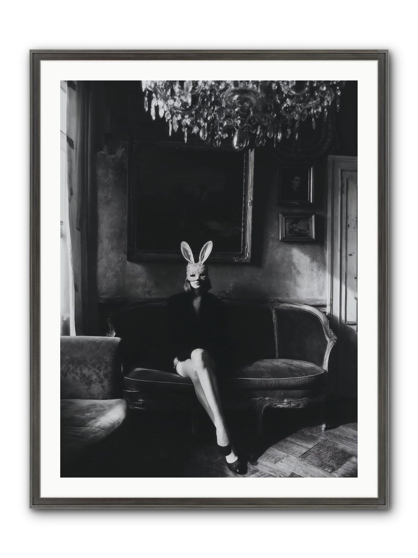 Pearls and Rebellion Framed Print - Slimwoods Black/Silver 30x40