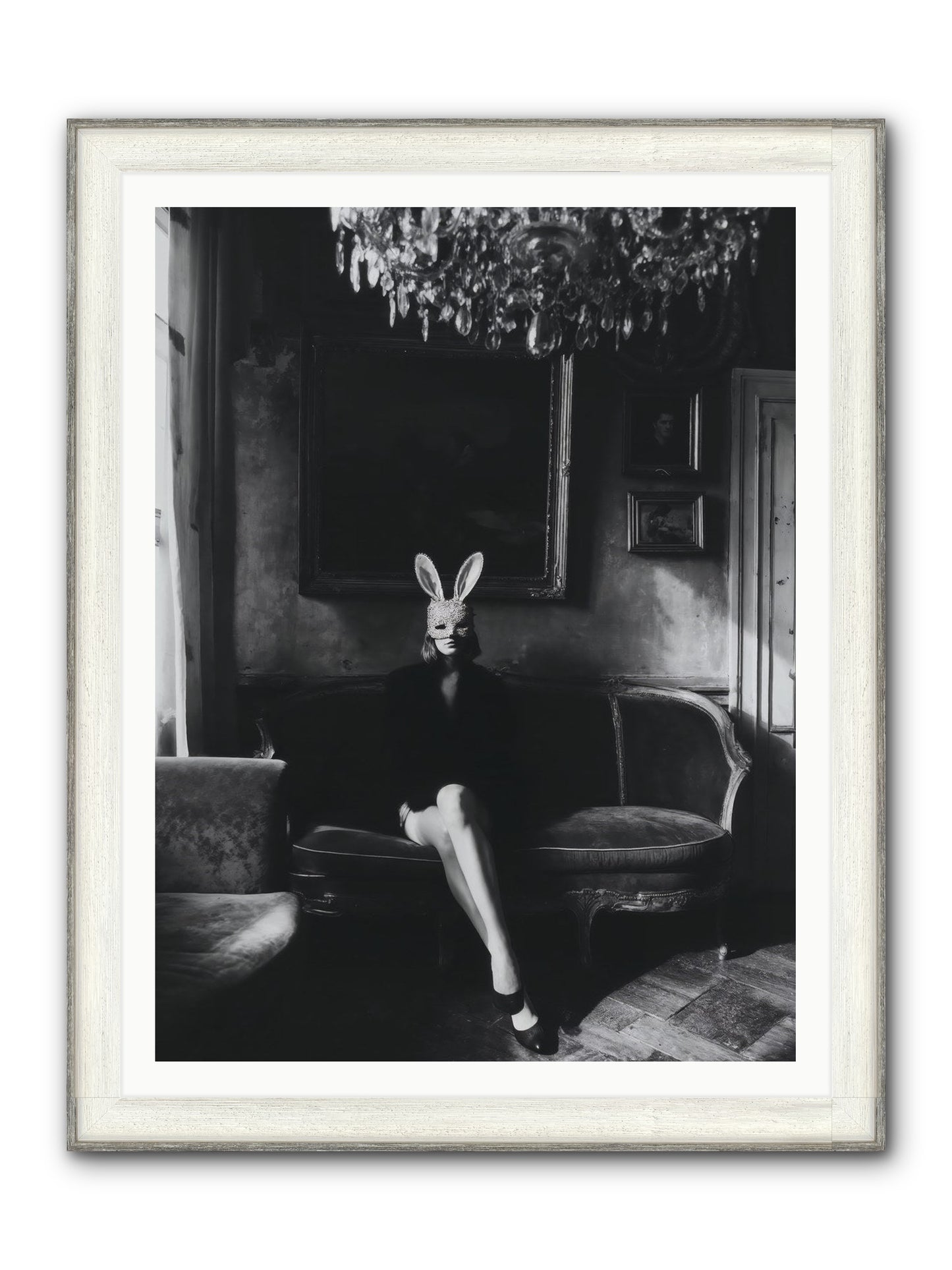 Pearls and Rebellion Framed Print - Driftwood White 36x48