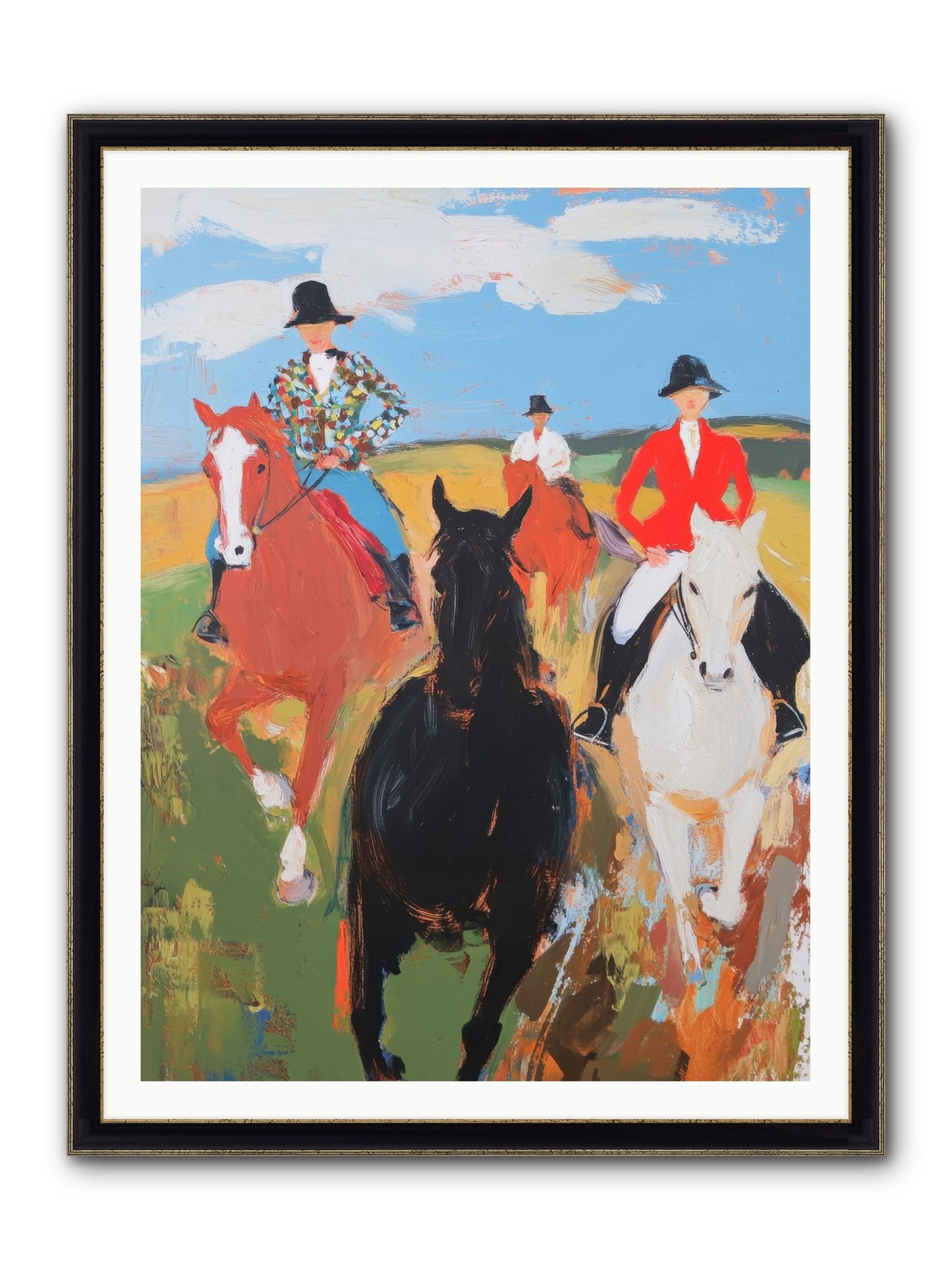 Peculiar Tuesday Framed Print - Black & Gold 36x48