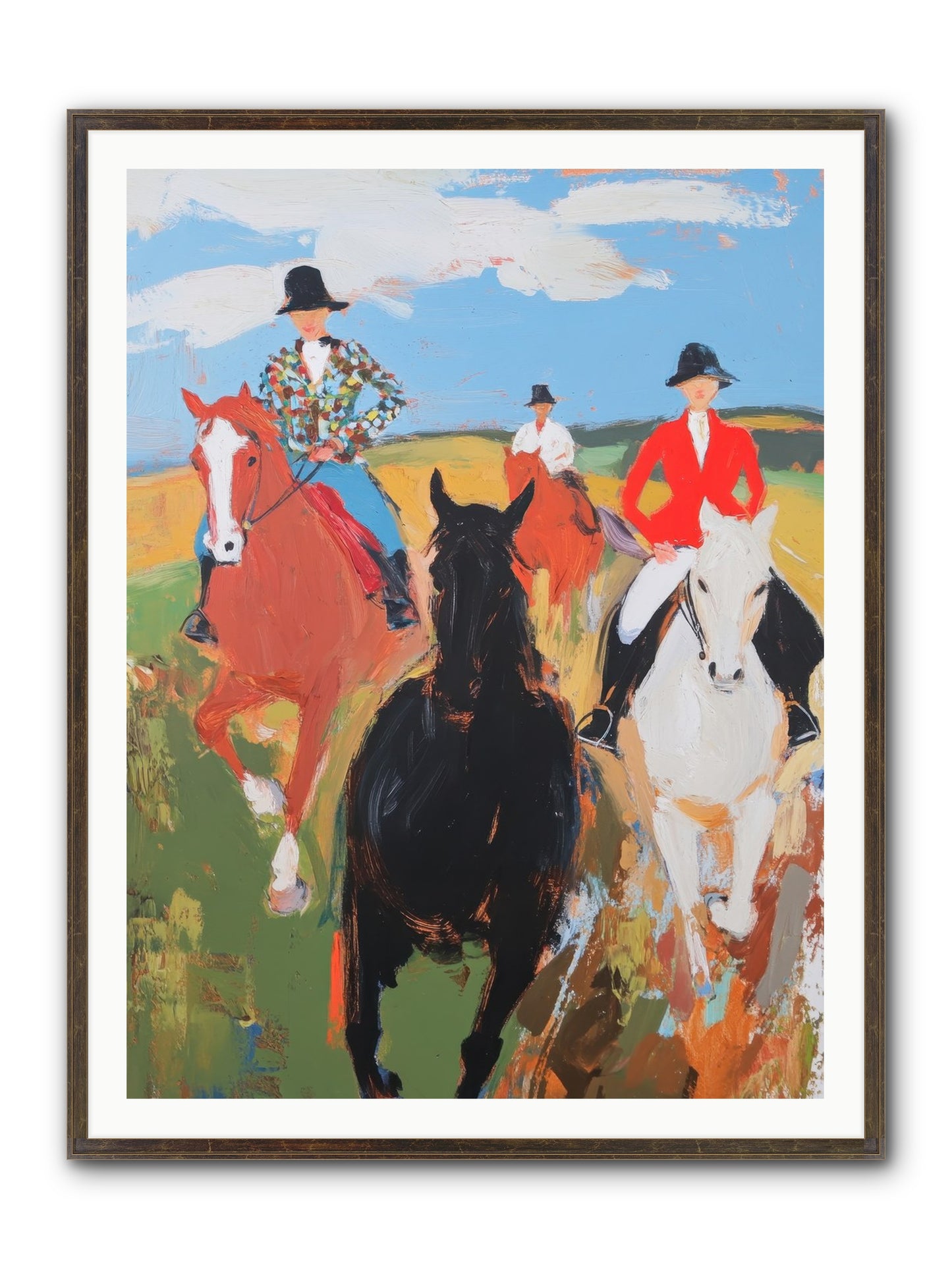 Peculiar Tuesday Framed Print - Slimwoods Black/Gold 36x48