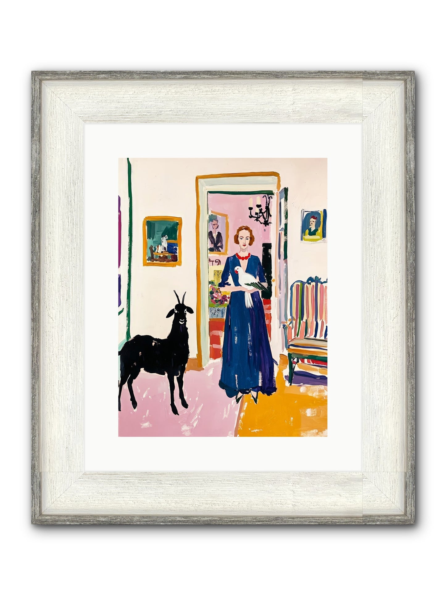 Penny Lane Framed Print - Driftwood White 12x16