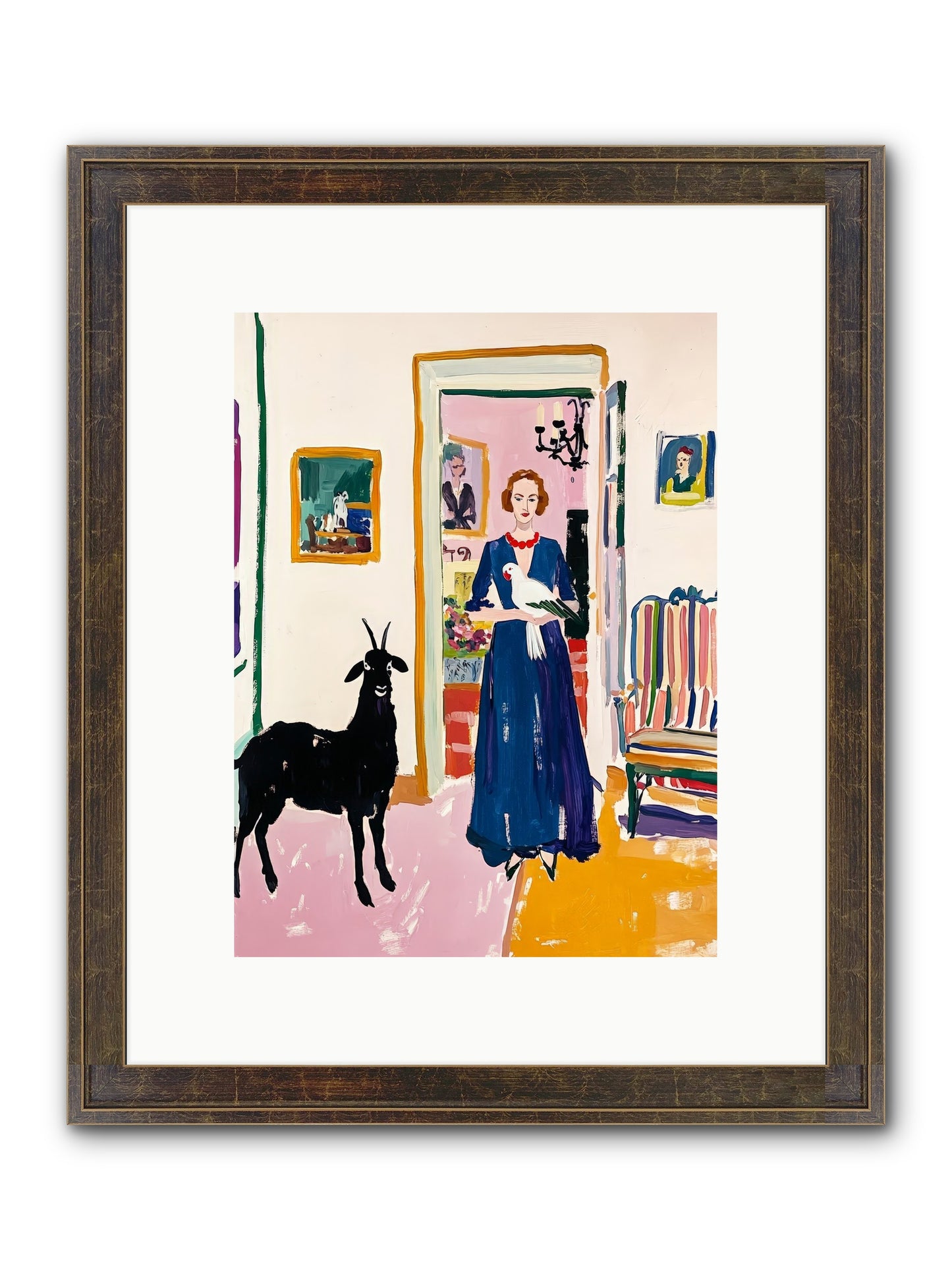 Penny Lane Framed Print - Slimwoods Black/Gold 9x12