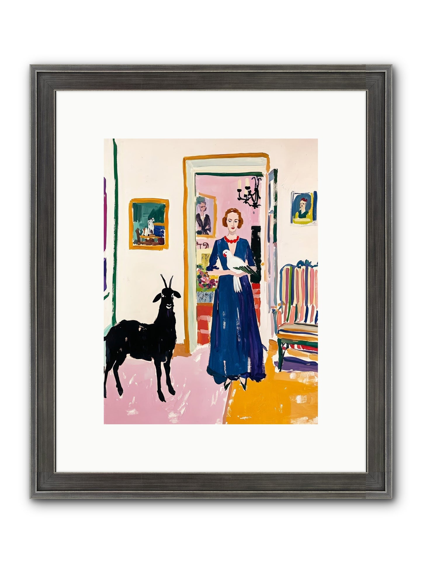 Penny Lane Framed Print - Slimwoods Black/Silver 9x12