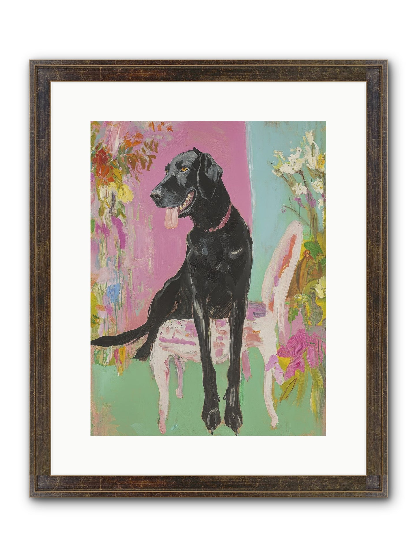 Penny Whistle Framed Print - Slimwoods Black/Gold 12x16