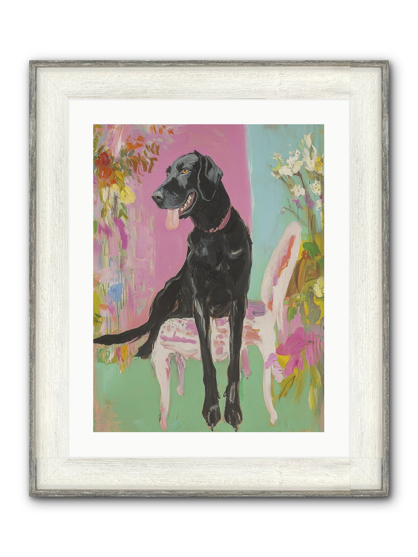 Penny Whistle Framed Print - Driftwood White 18x24