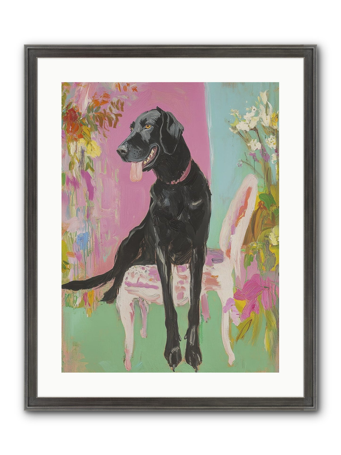Penny Whistle Framed Print - Slimwoods Black/Silver 18x24
