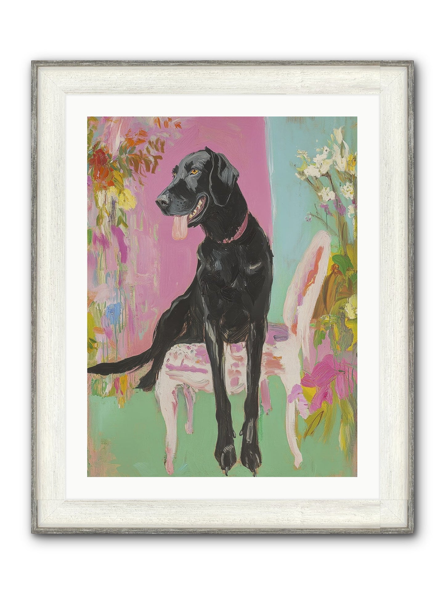Penny Whistle Framed Print - Driftwood White 24x32