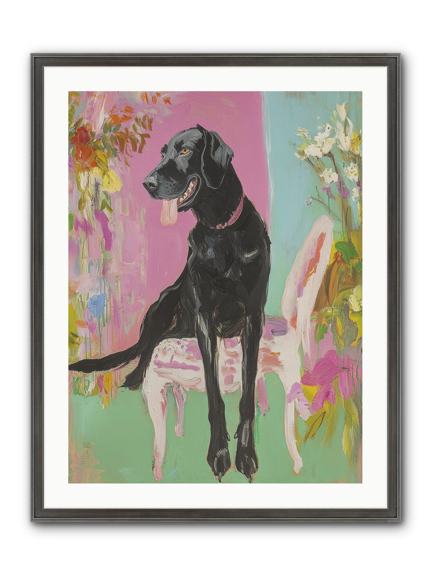 Penny Whistle Framed Print - Slimwoods Black/Silver 24x32