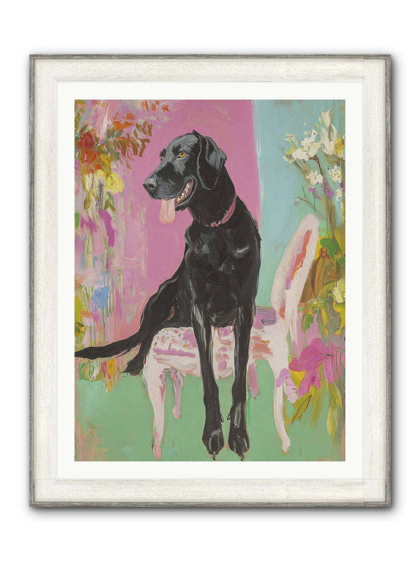 Penny Whistle Framed Print - Driftwood White 30x40
